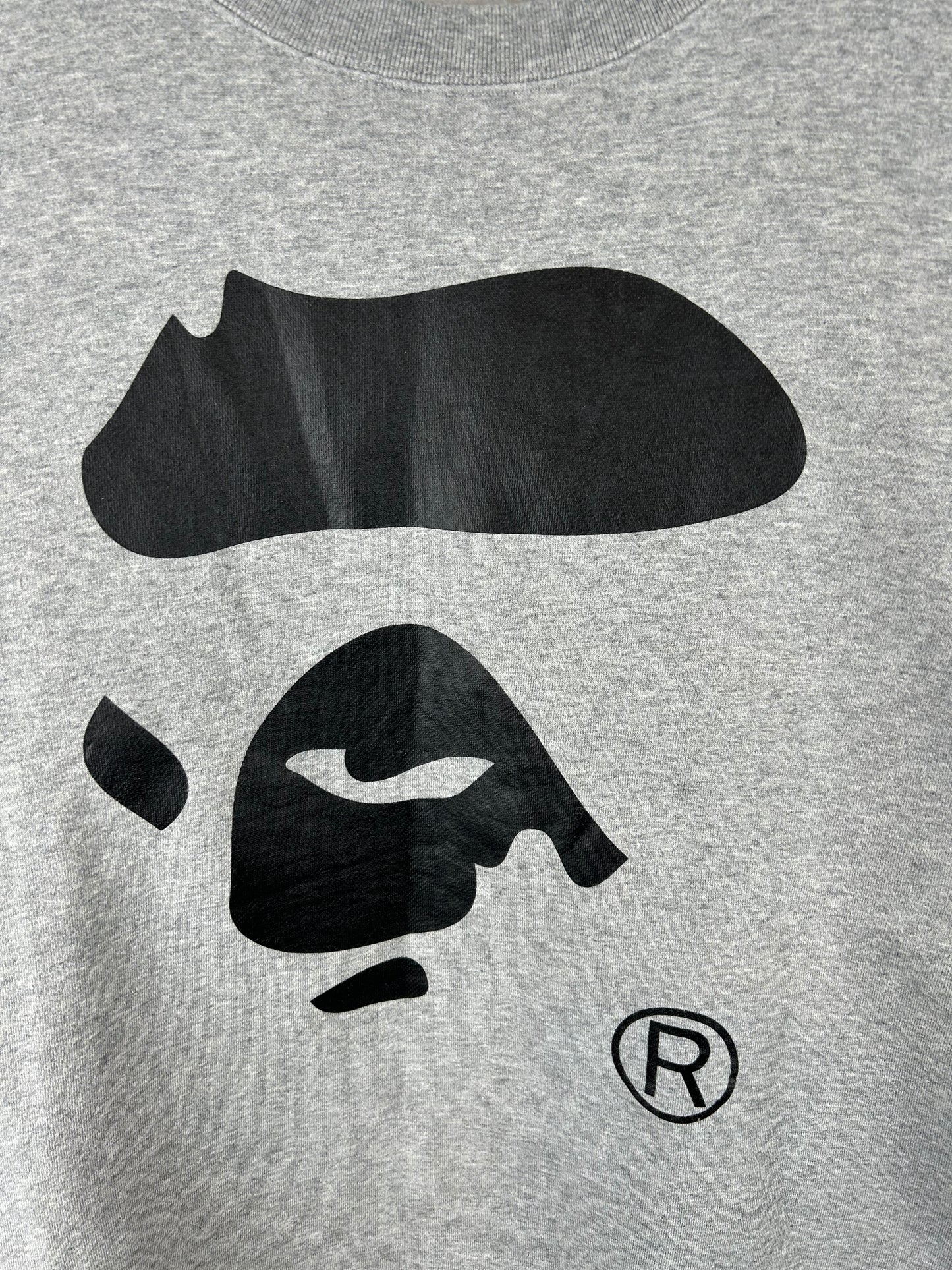 Bape Face Logo Print Sweatshirts Size: L