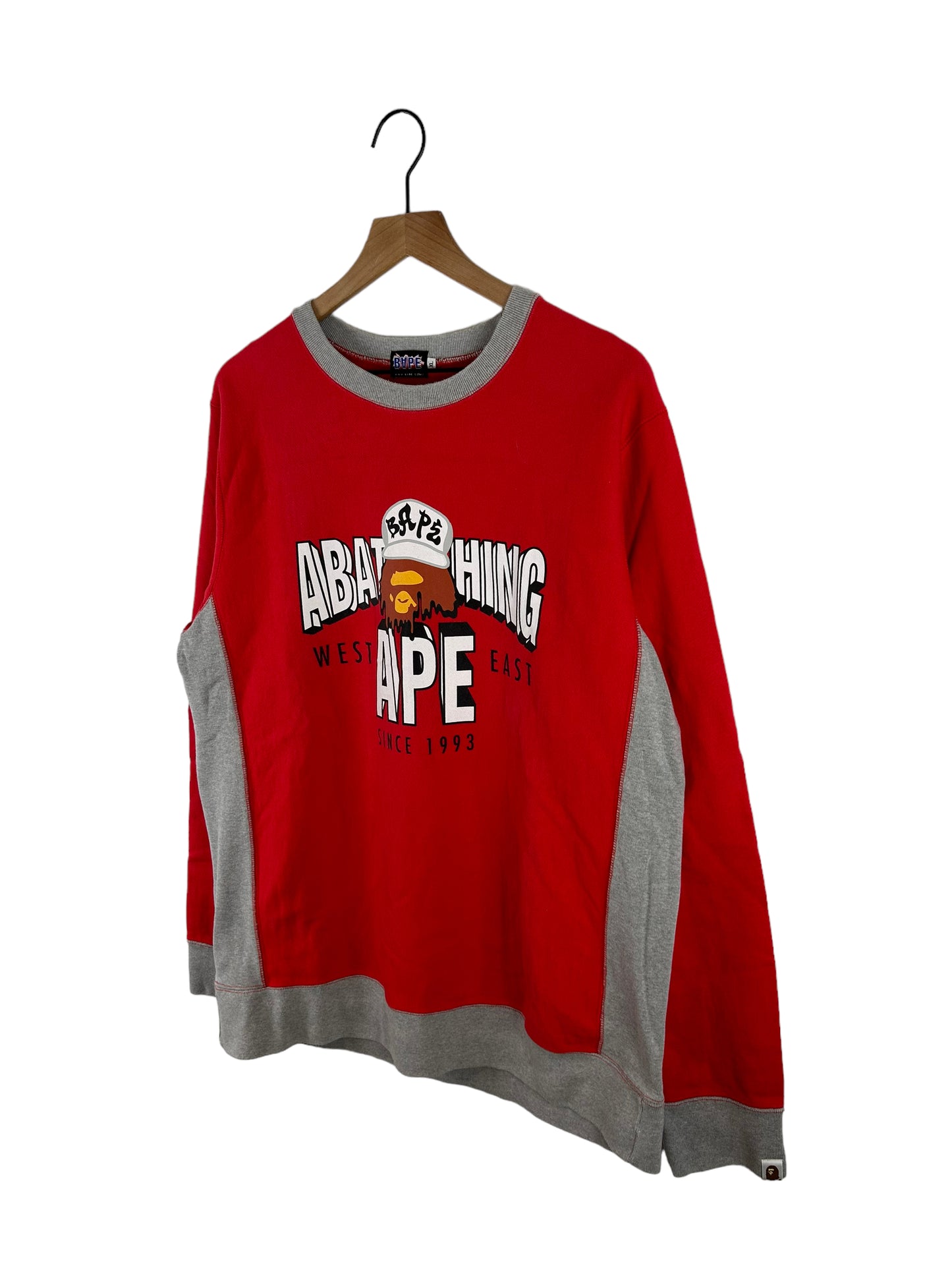 Bape Logo Print Sweatshirt Size: XL