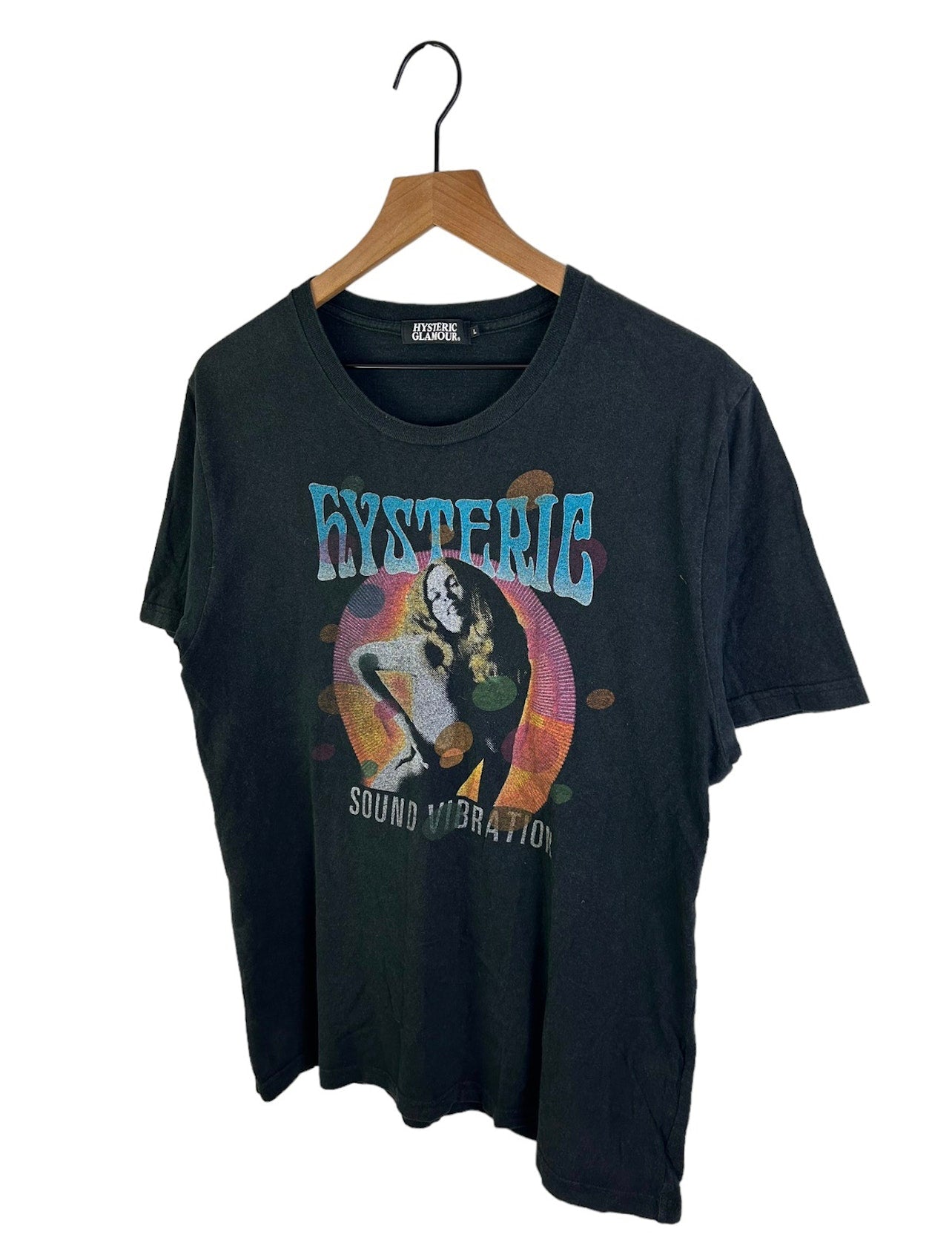 Hysteric Glamour Sound Vibration Girl Print T-Shirt Size: L