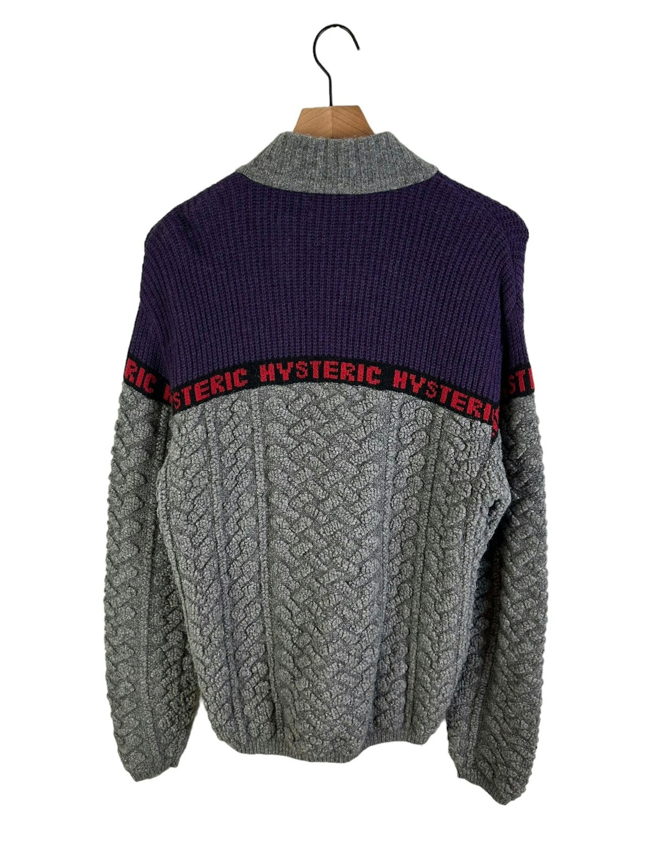 Hysteric Glamour Full Zip Logo Knit Blouson Size: M