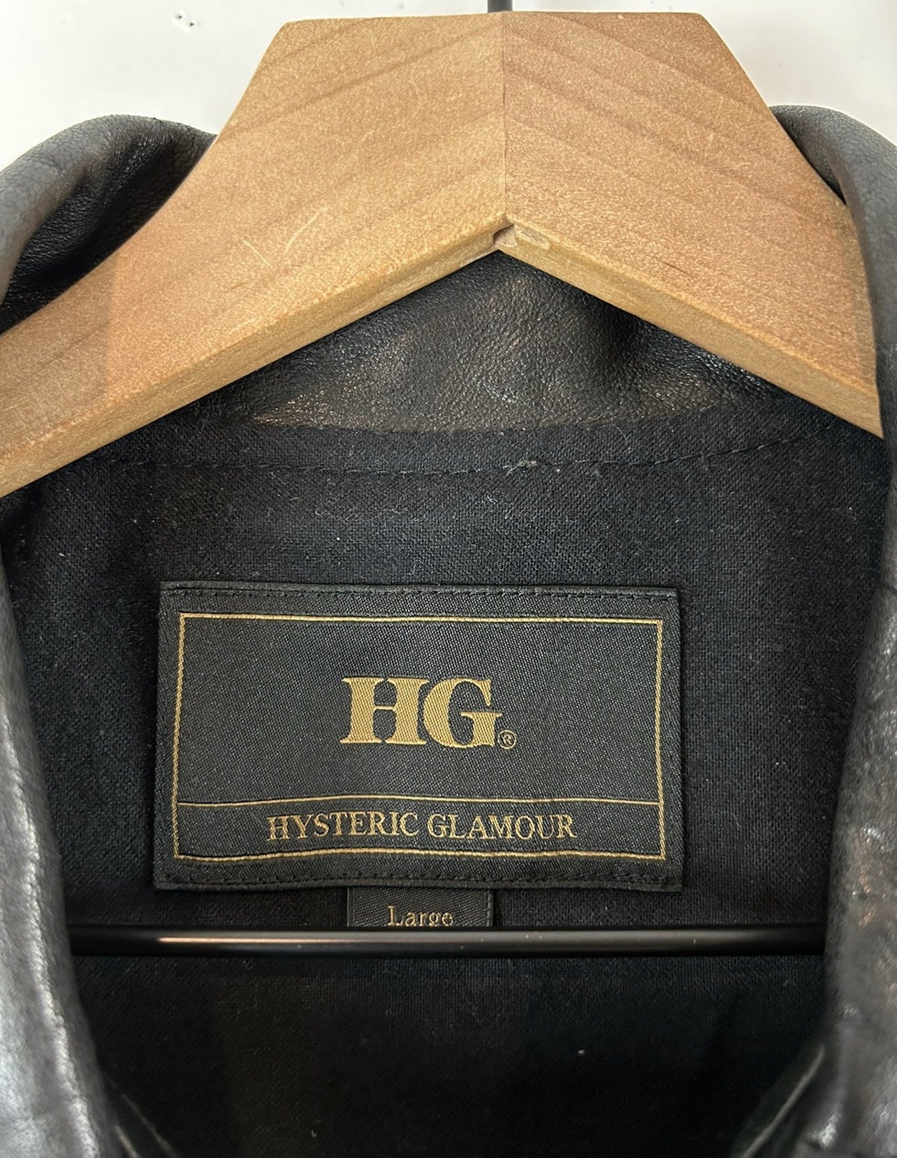 Hysteric Glamour Double Ryders Leather Jacket Size: L