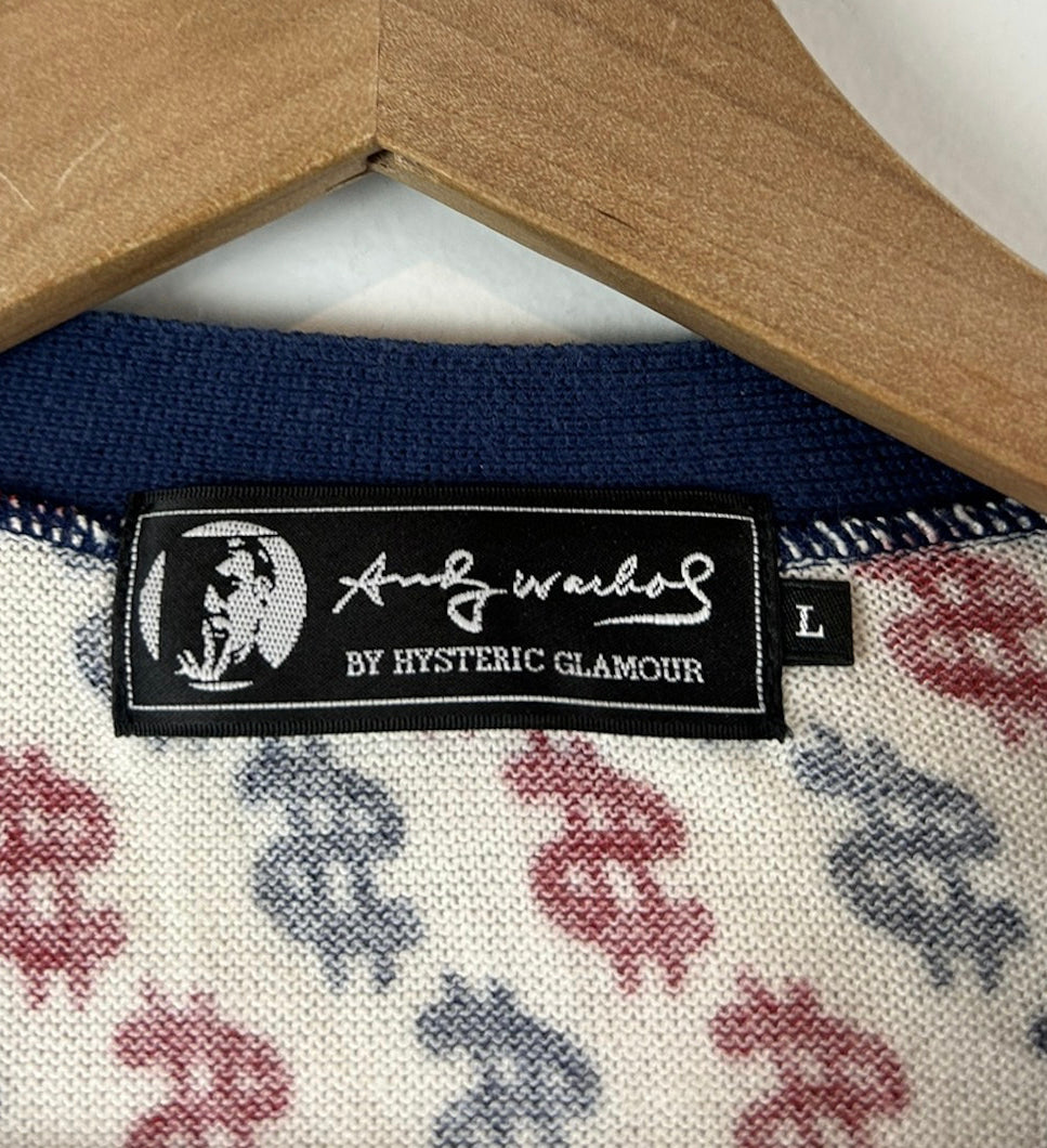 Hysteric Glamour $ Logo Cardigan Size: L