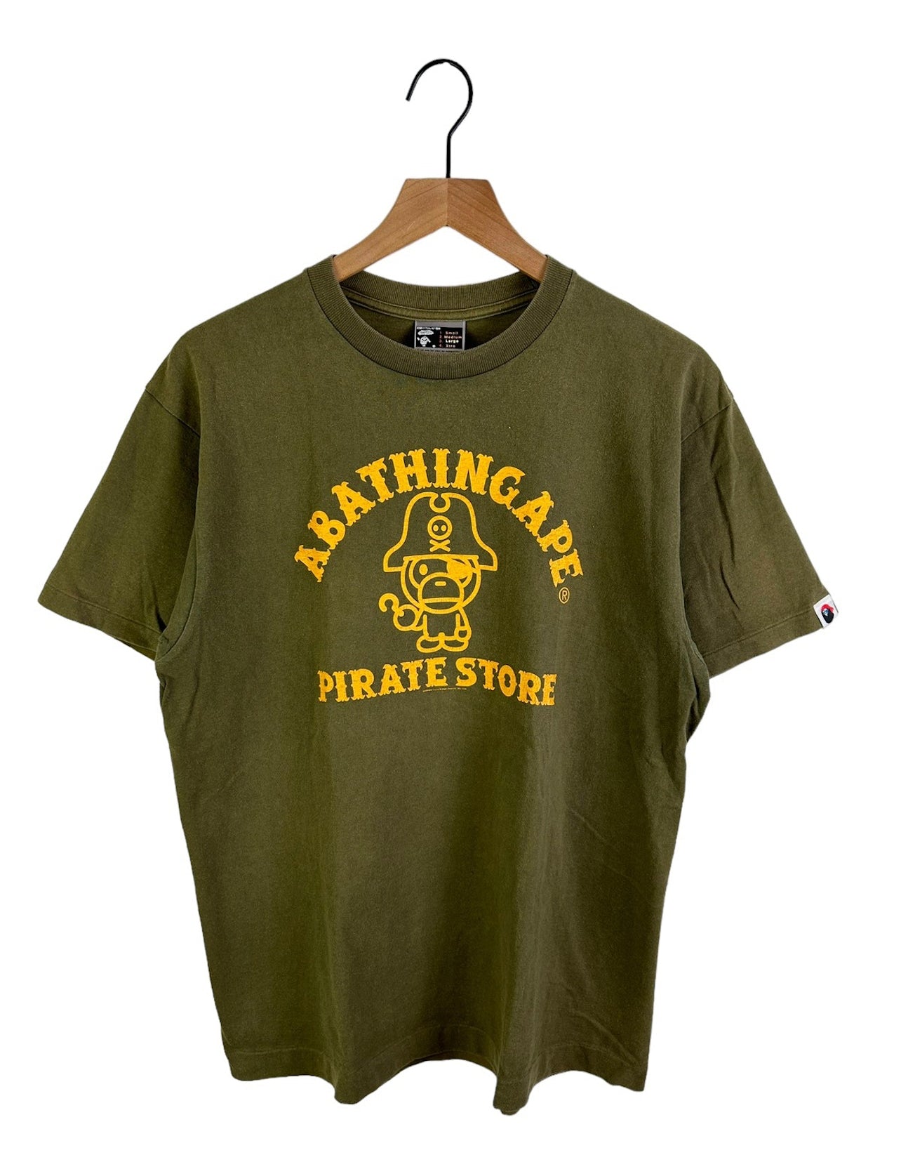 2009 Bape Milo Pirates Logo Print T-Shirt Size: L