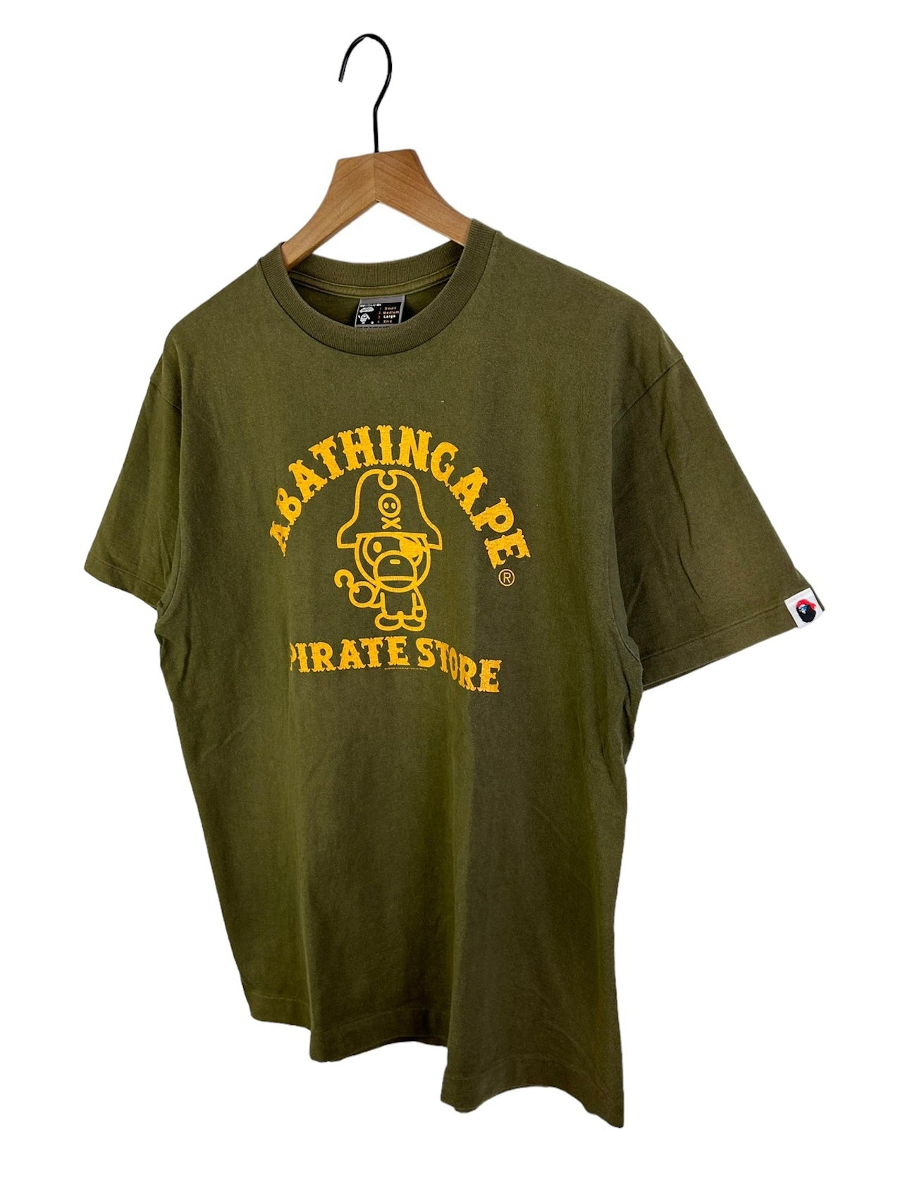 2009 Bape Milo Pirates Logo Print T-Shirt Size: L