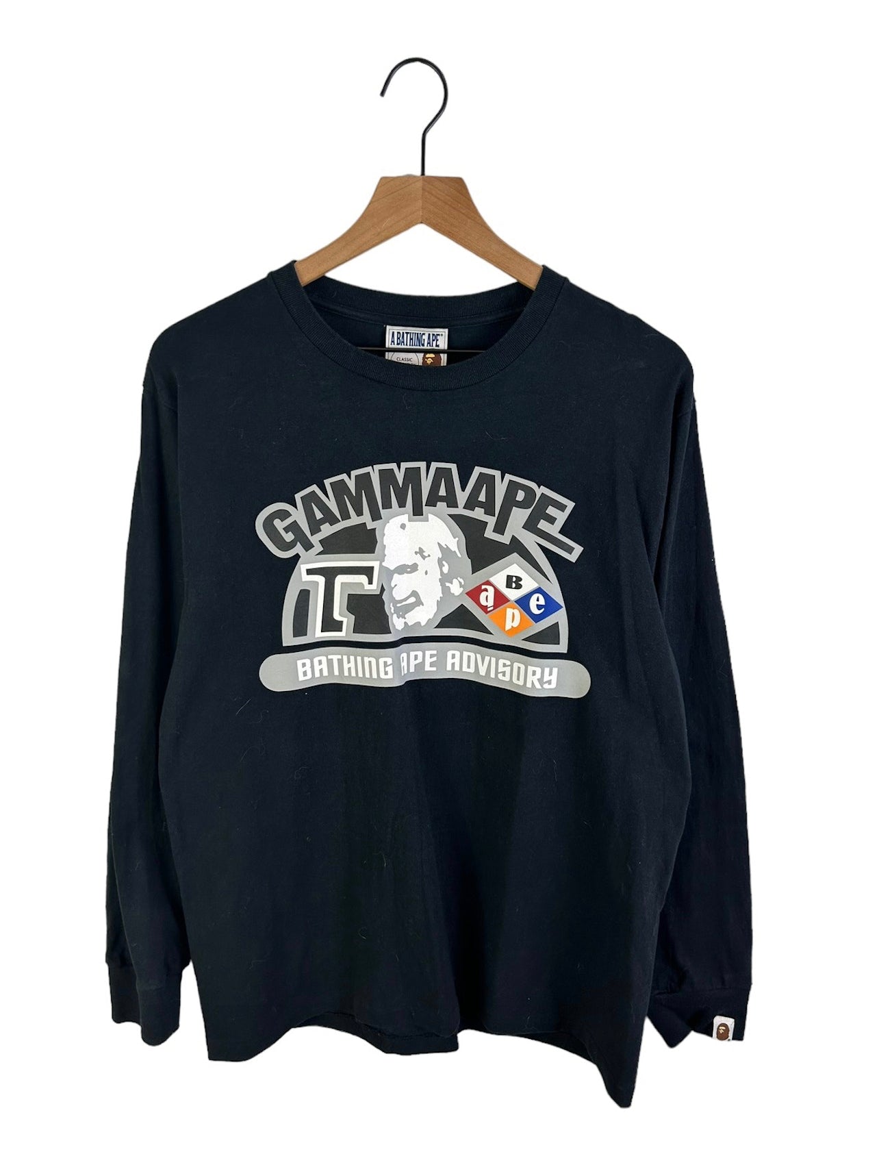 Bape Gammer Ape Print L/S T-Shirts Size: M