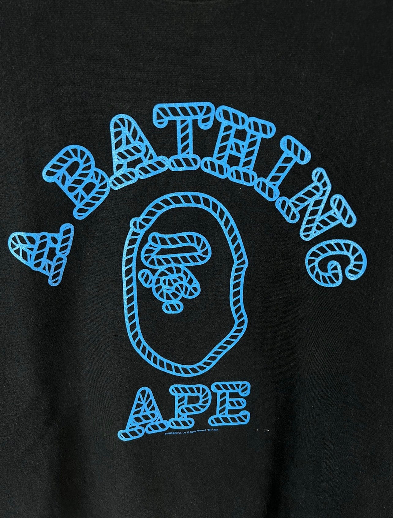 2009 Bape Rope Logo Collage Logo Sweatshirt