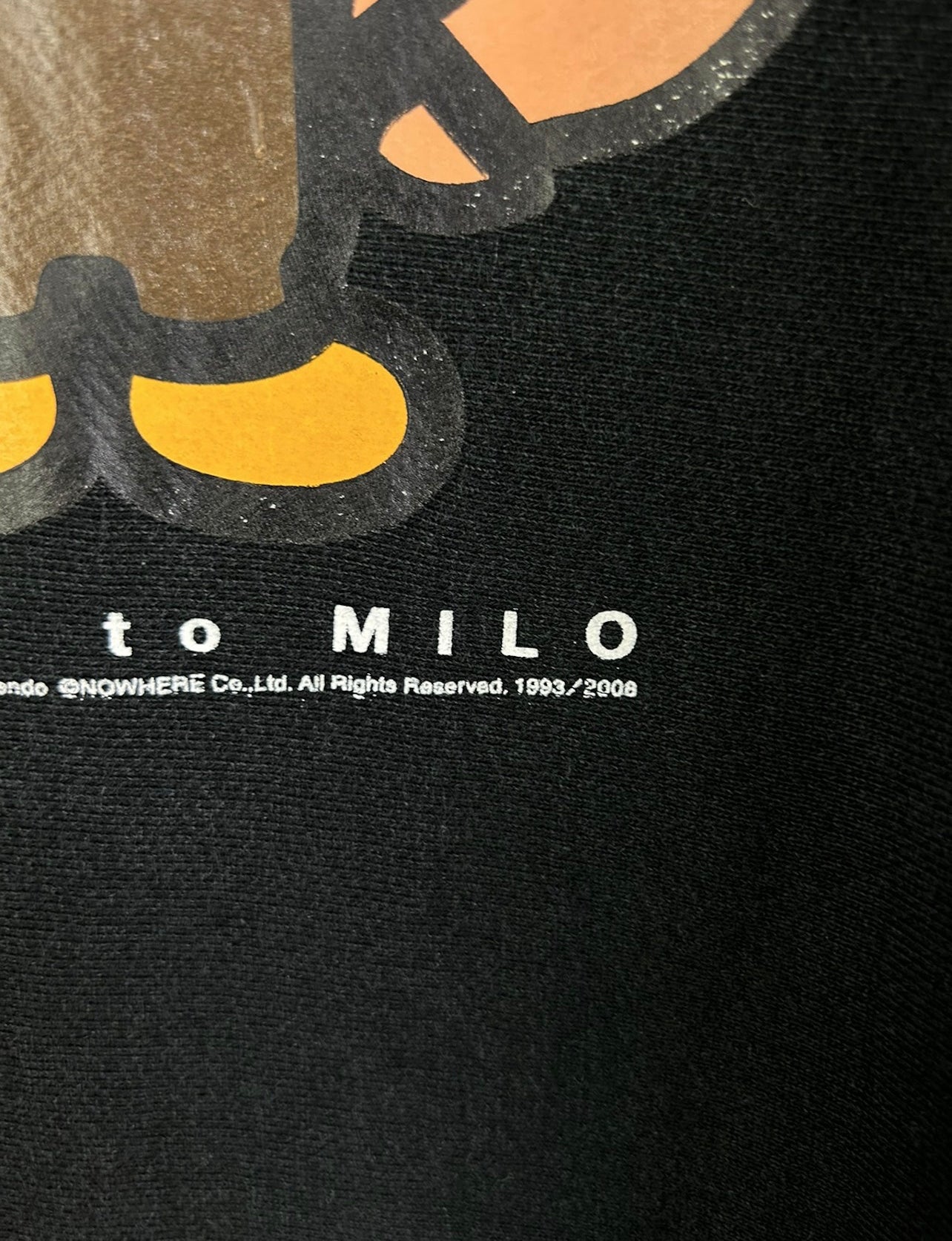 2008 Bape x Super Mario Milo Print Sweatshirt Size: L