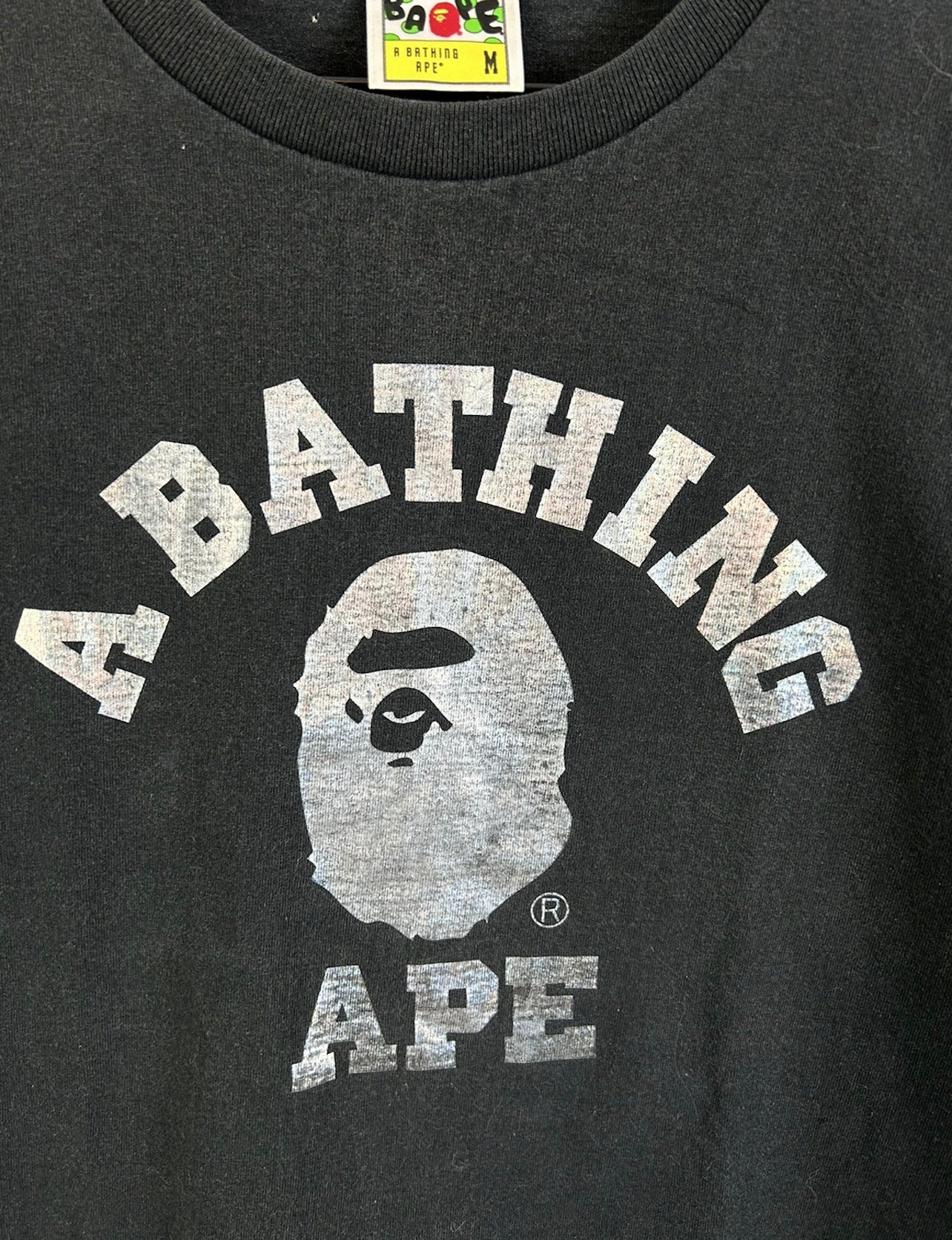 Bape Glitter Collage Logo Print T-Shirt Size: M