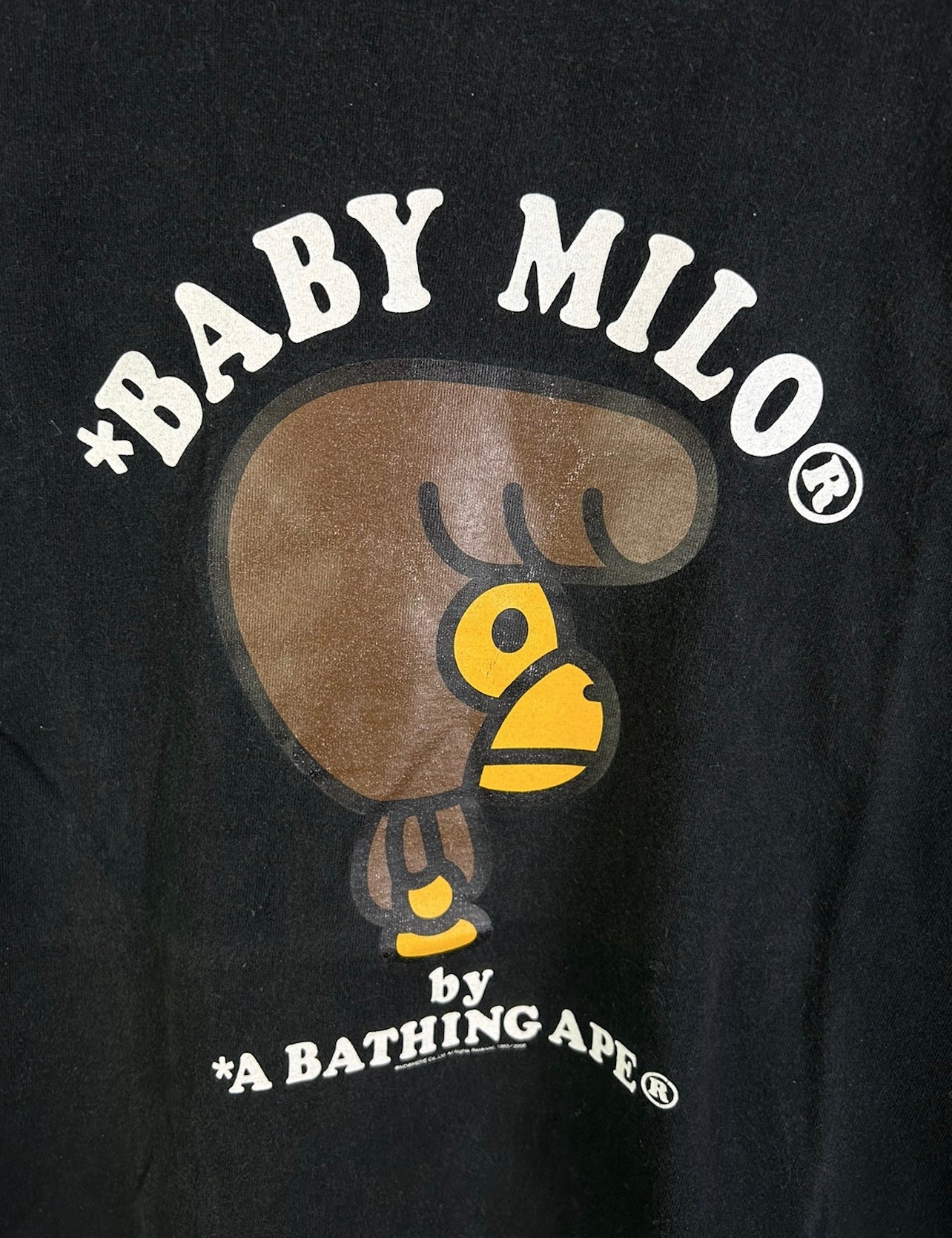 2008 Bape Milo Pompadour Print T-Shirt Size: L