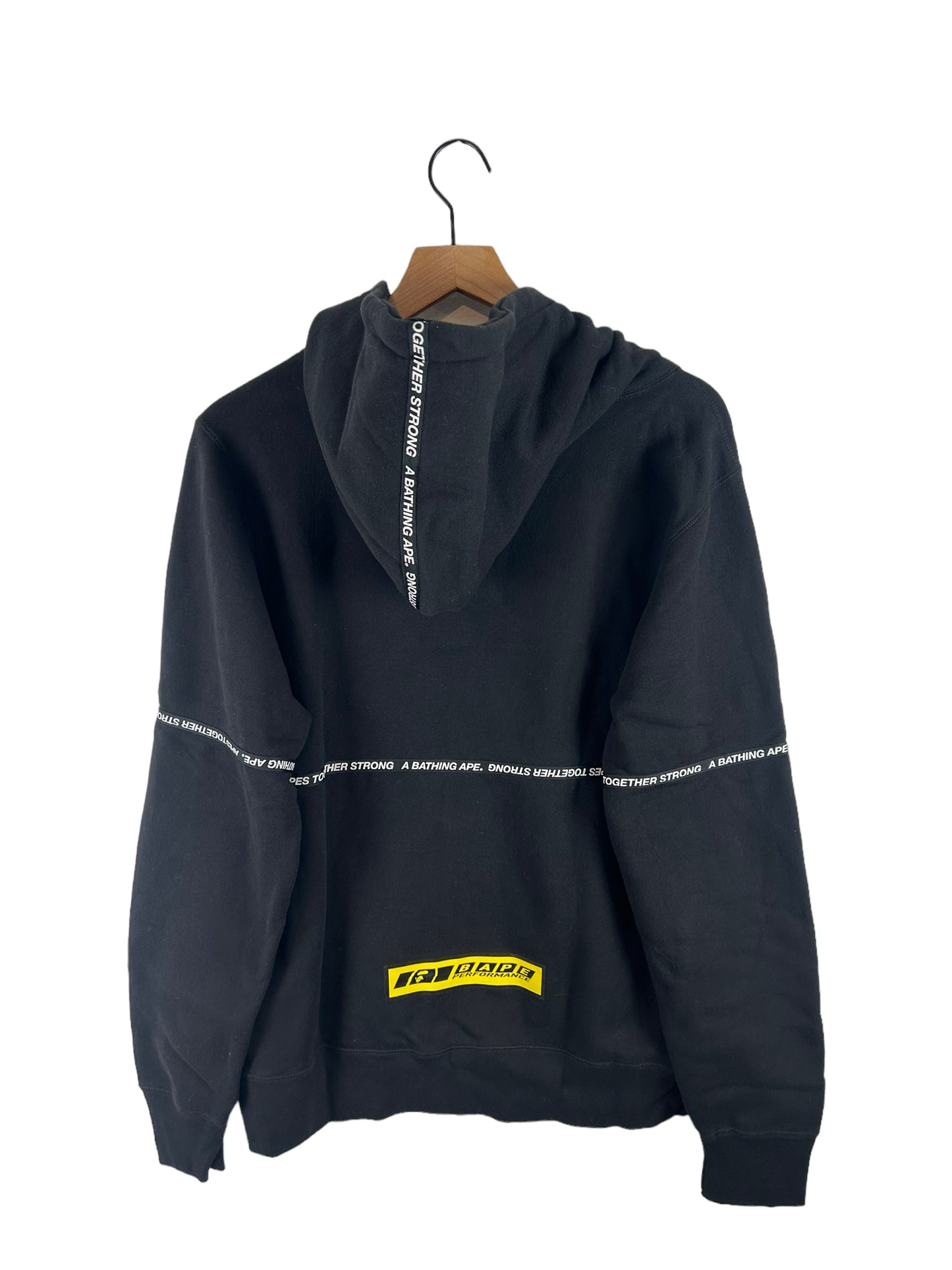 Bape Tape Logo Pullover Hoodie Size: L
