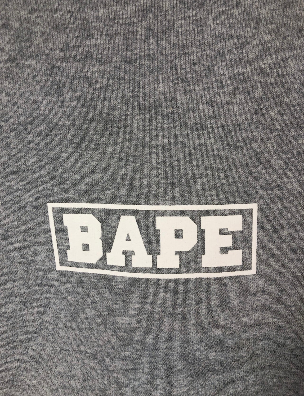 Bape Logo Print Sweatshirt Size: L