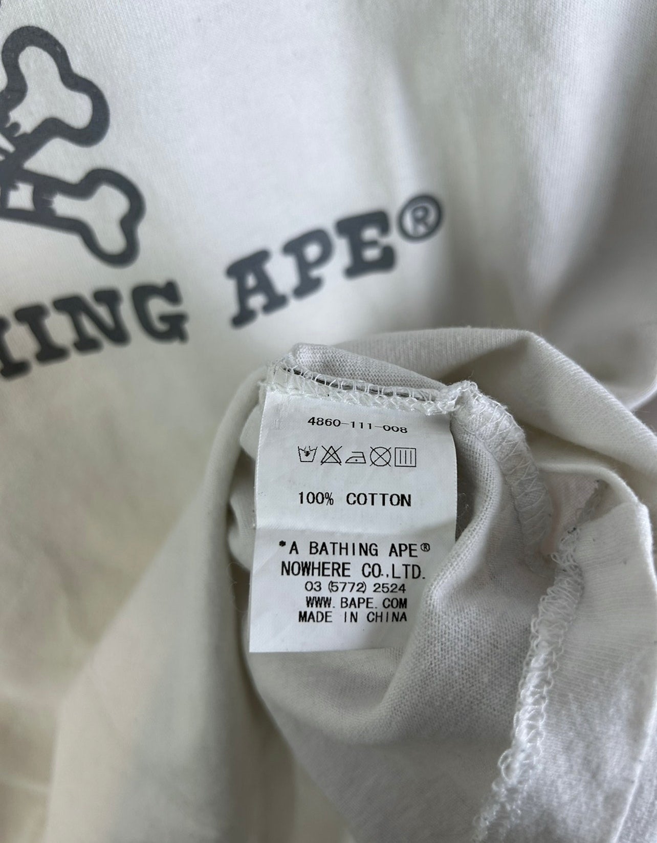Bape Baby Milo Print T-Shirts Size: S