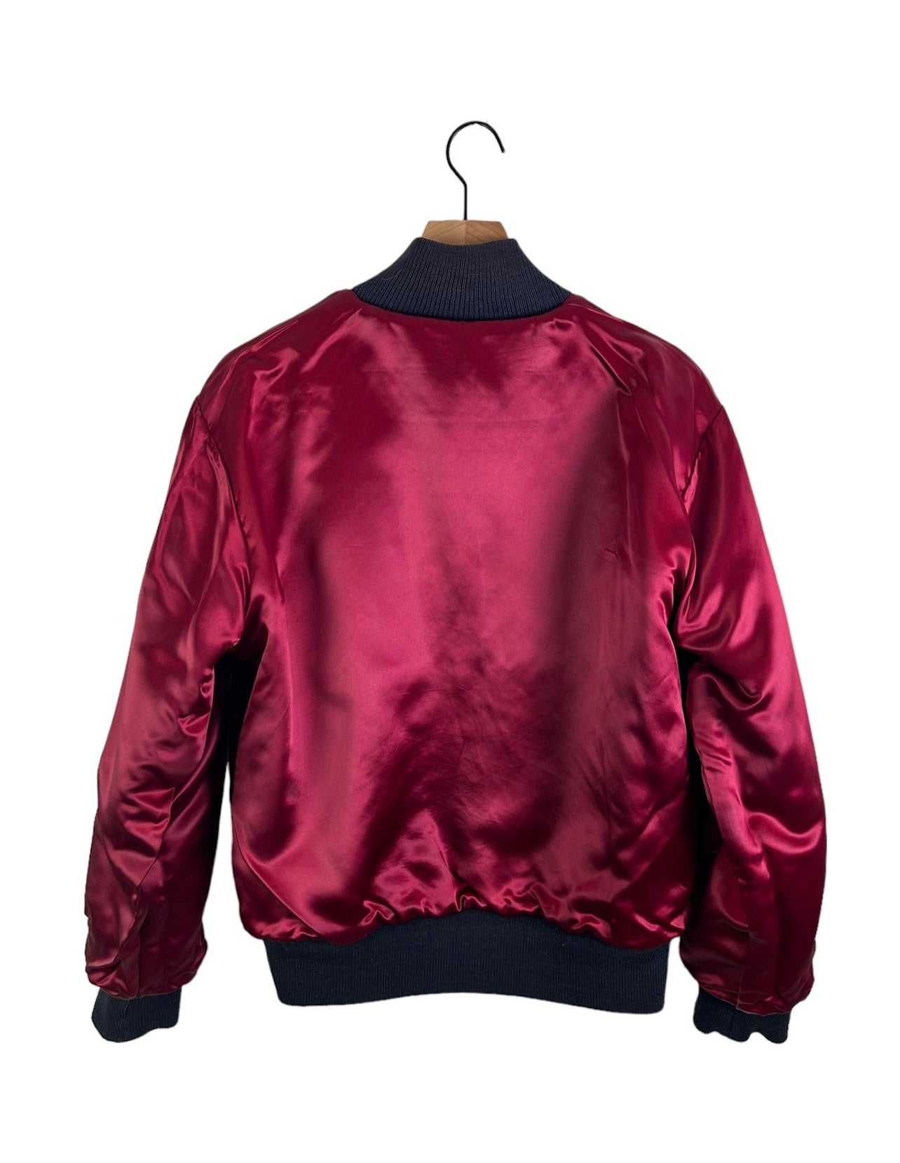 68 & Brothers Reversible Wool/Satin Stadium Jacket Size: M