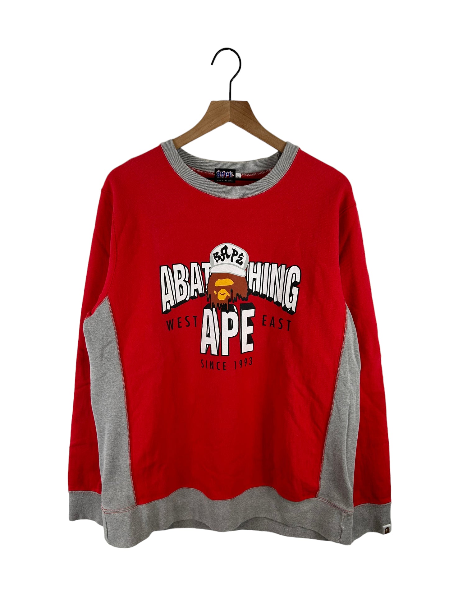 Bape Logo Print Sweatshirt Size: XL