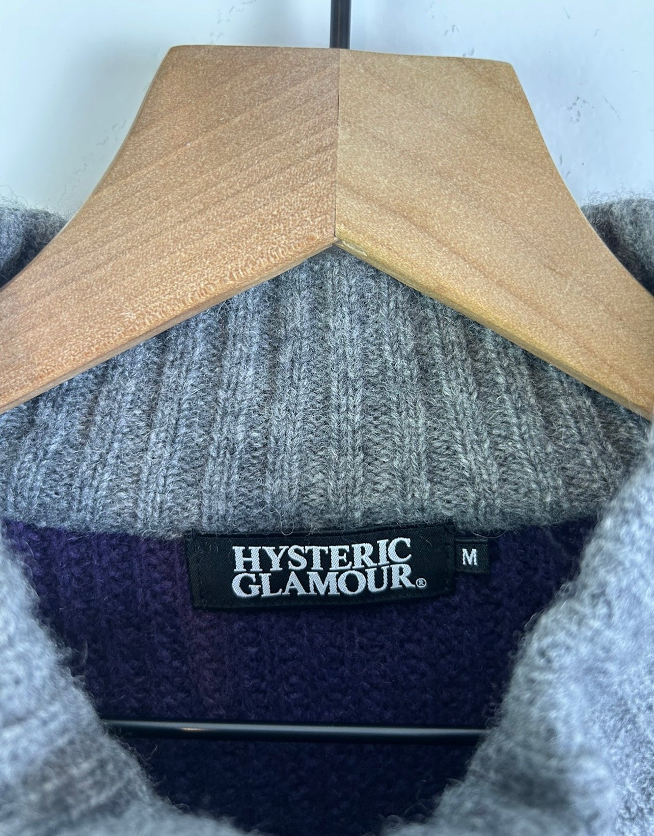 Hysteric Glamour Full Zip Logo Knit Blouson Size: M