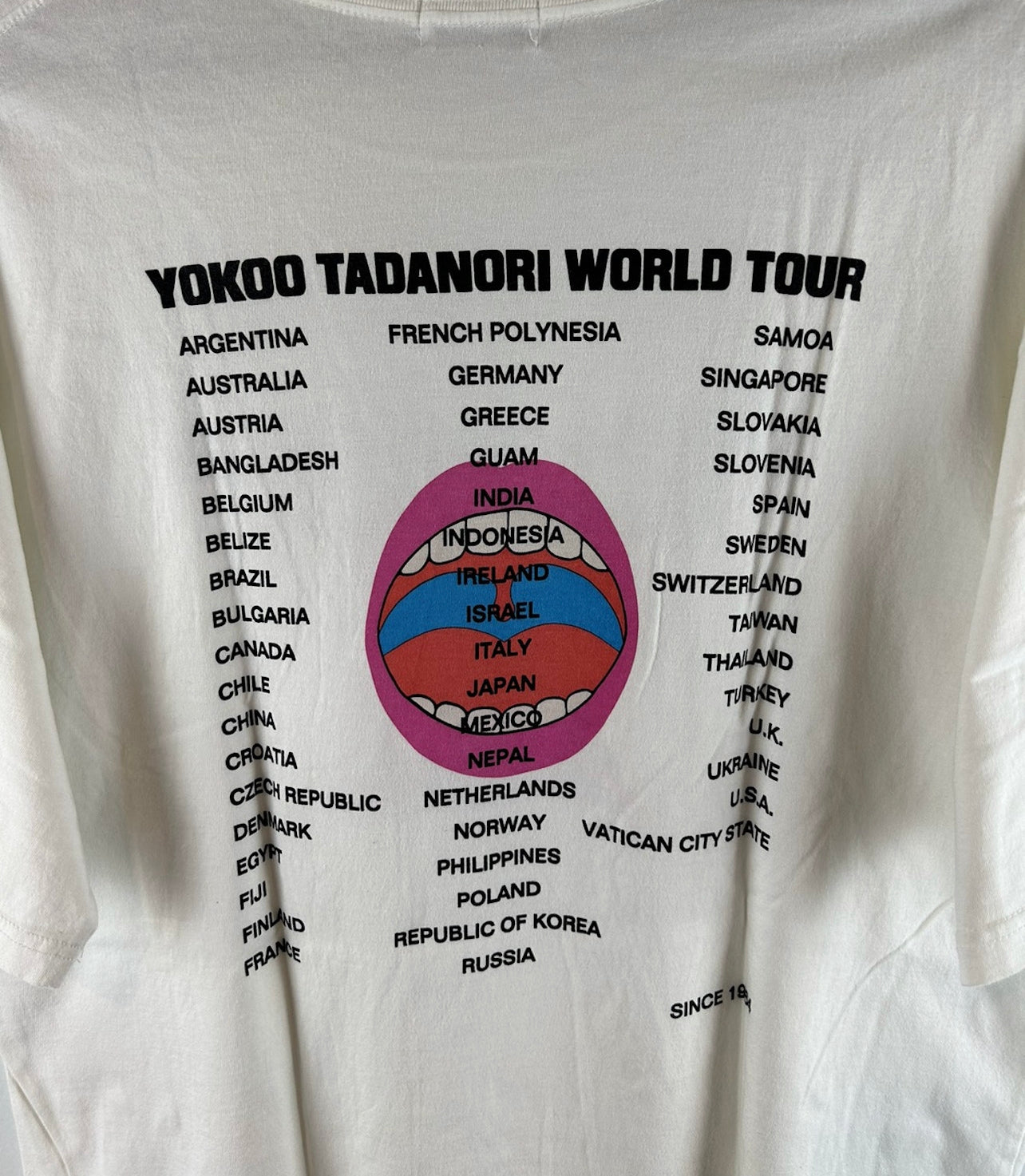 Hysteric Glamour Tadanori Yokoo World Tour Print T-Shirt Size: L