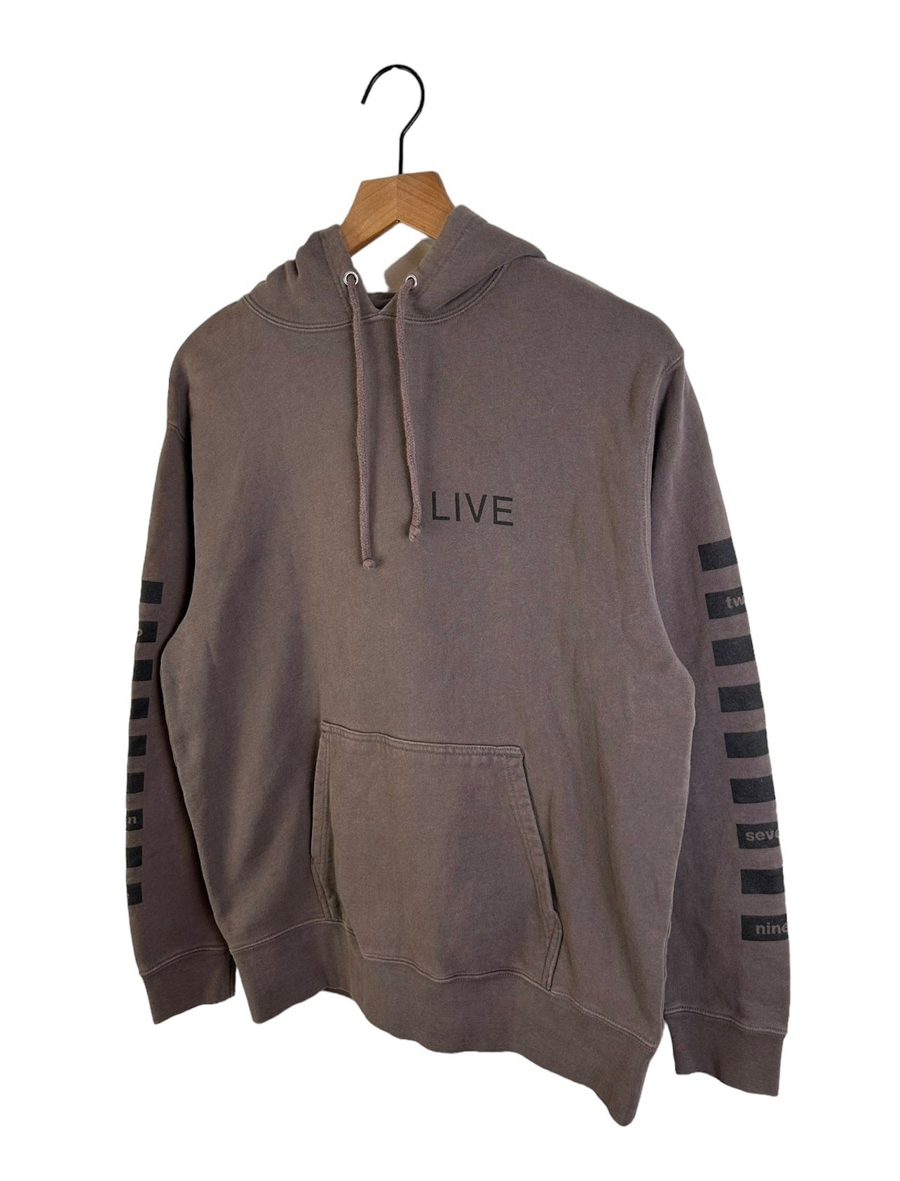 Number Nine Live Back Print Hoodie Size: 3