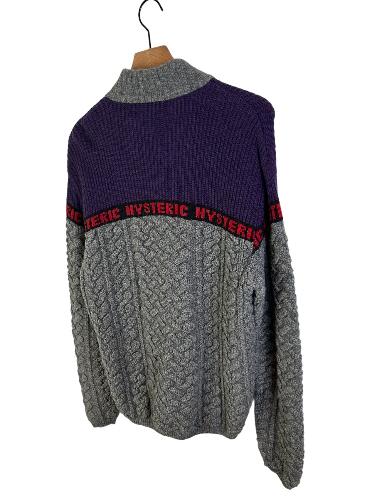 Hysteric Glamour Full Zip Logo Knit Blouson Size: M