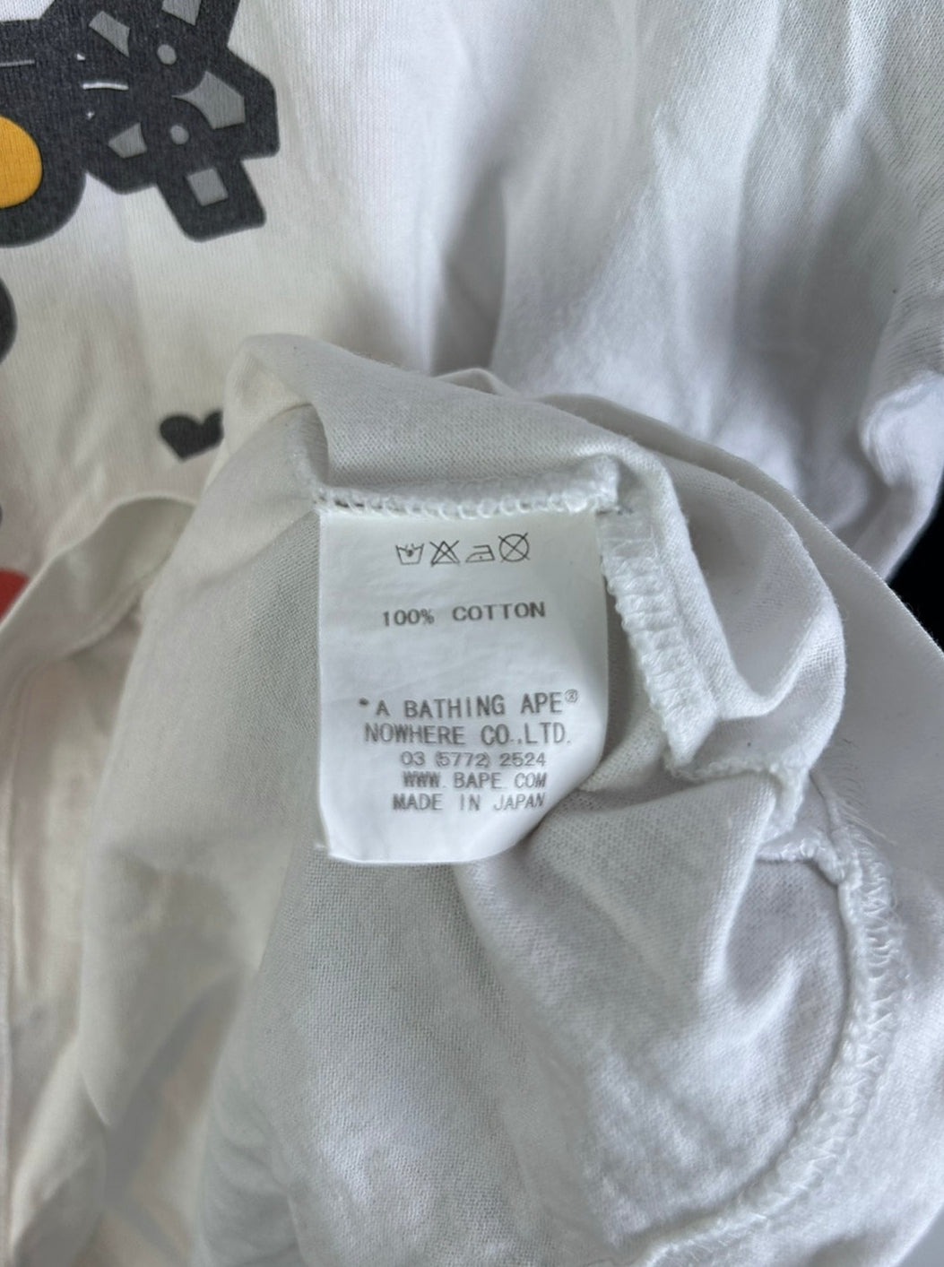 2010 Bape Mirock Print T-Shirts Size: M