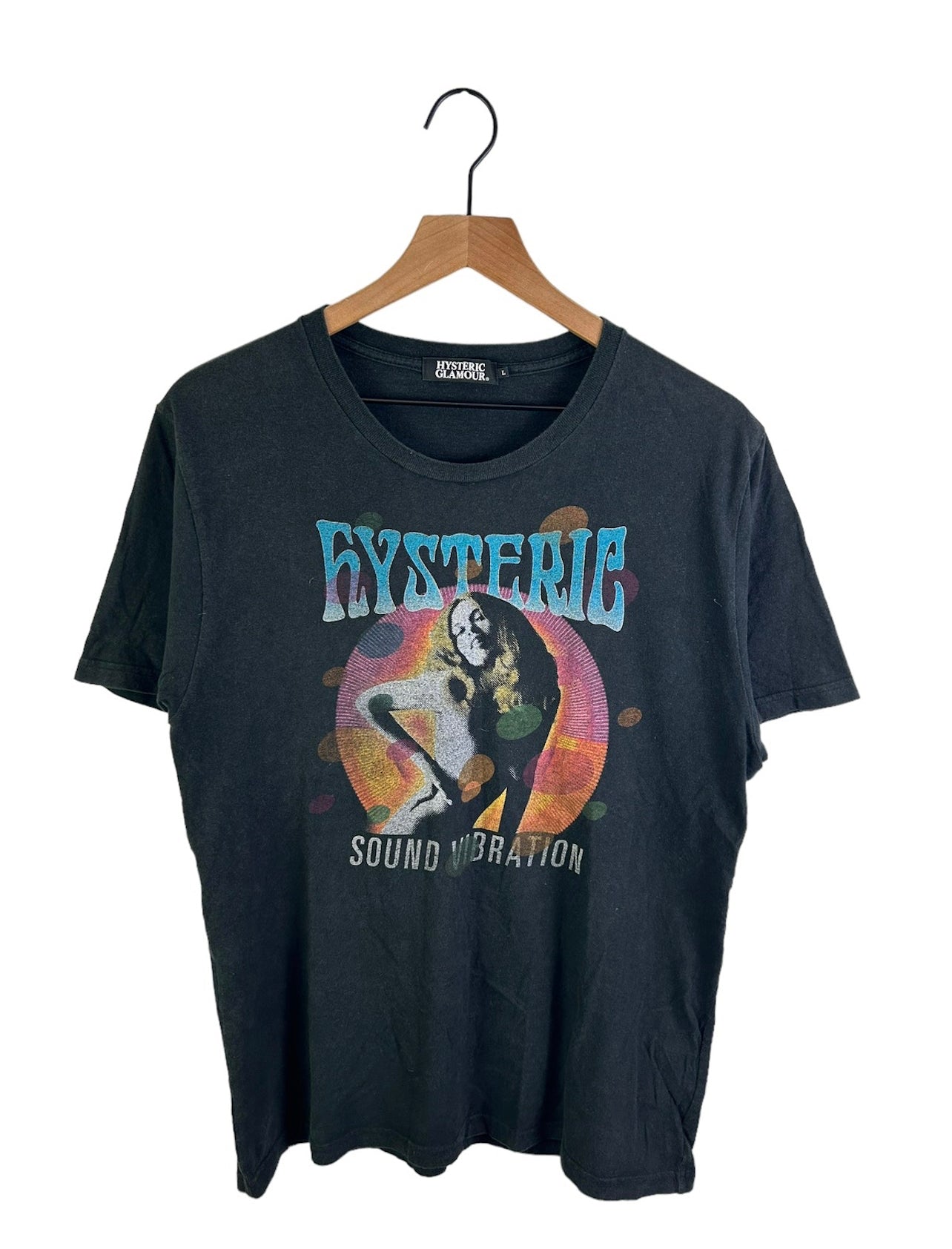 Hysteric Glamour Sound Vibration Girl Print T-Shirt Size: L