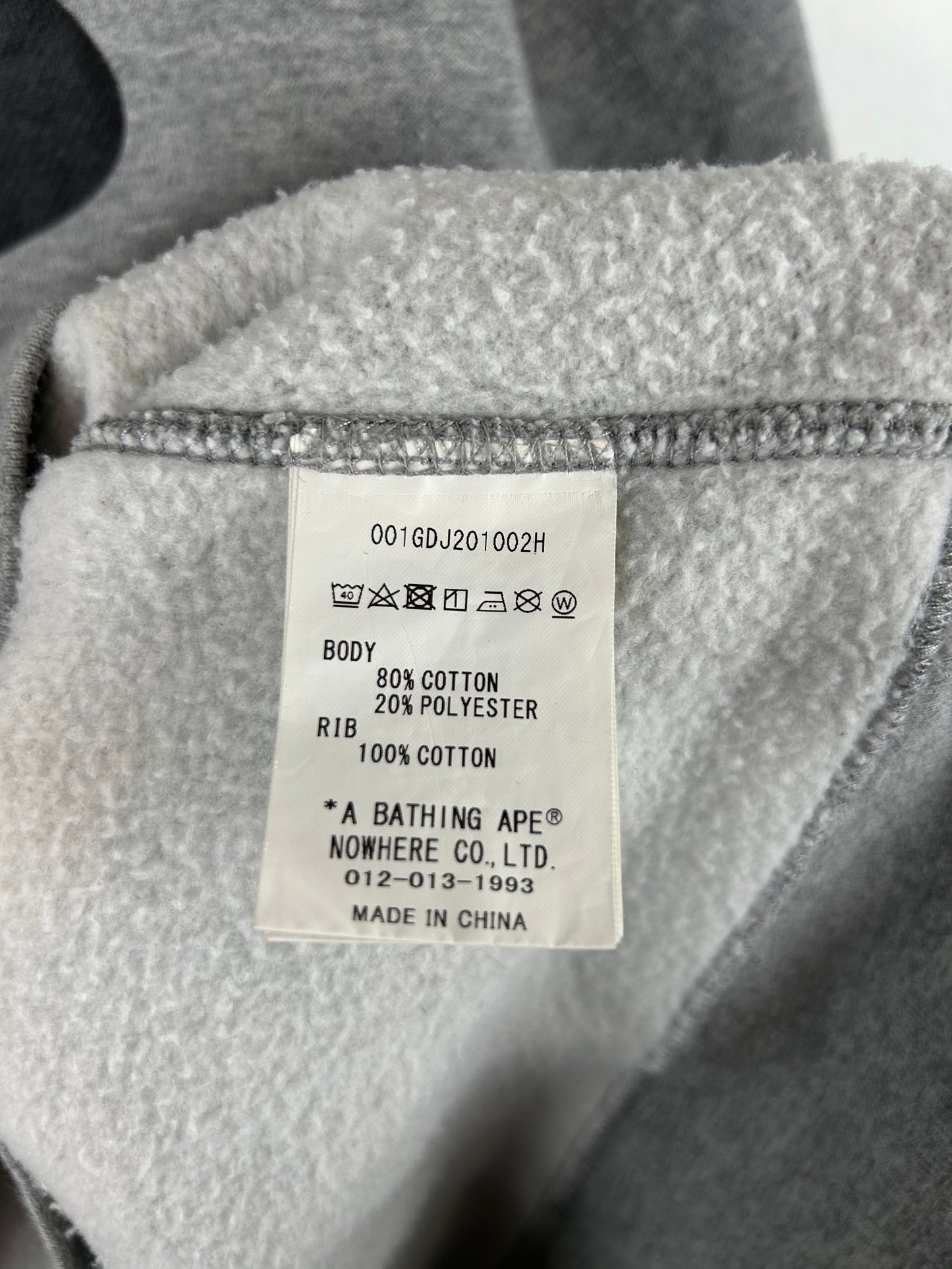 Bape Face Logo Print Sweatshirts Size: L