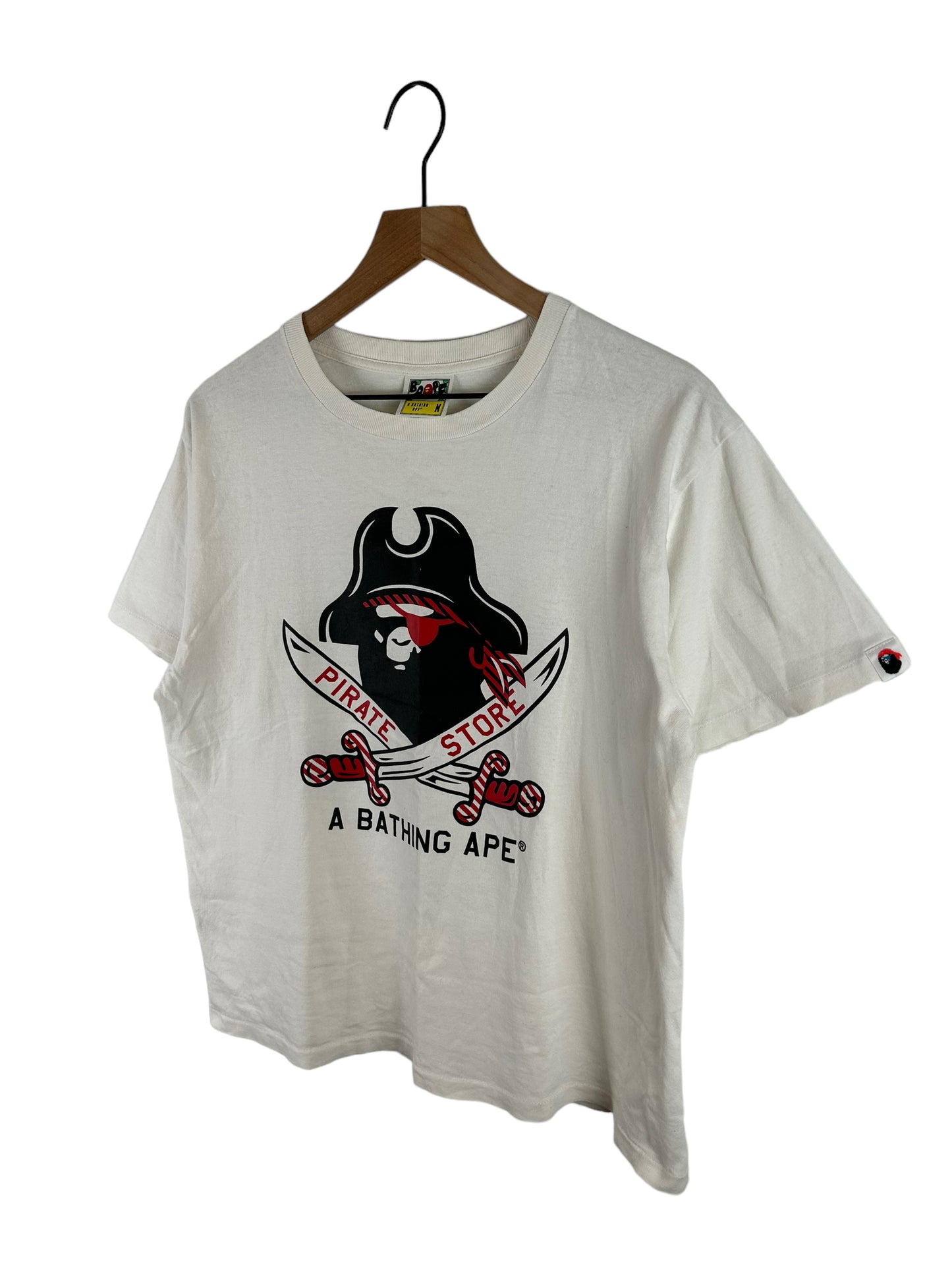 Bape Pirates Head Logo Print T-Shirt Size: M