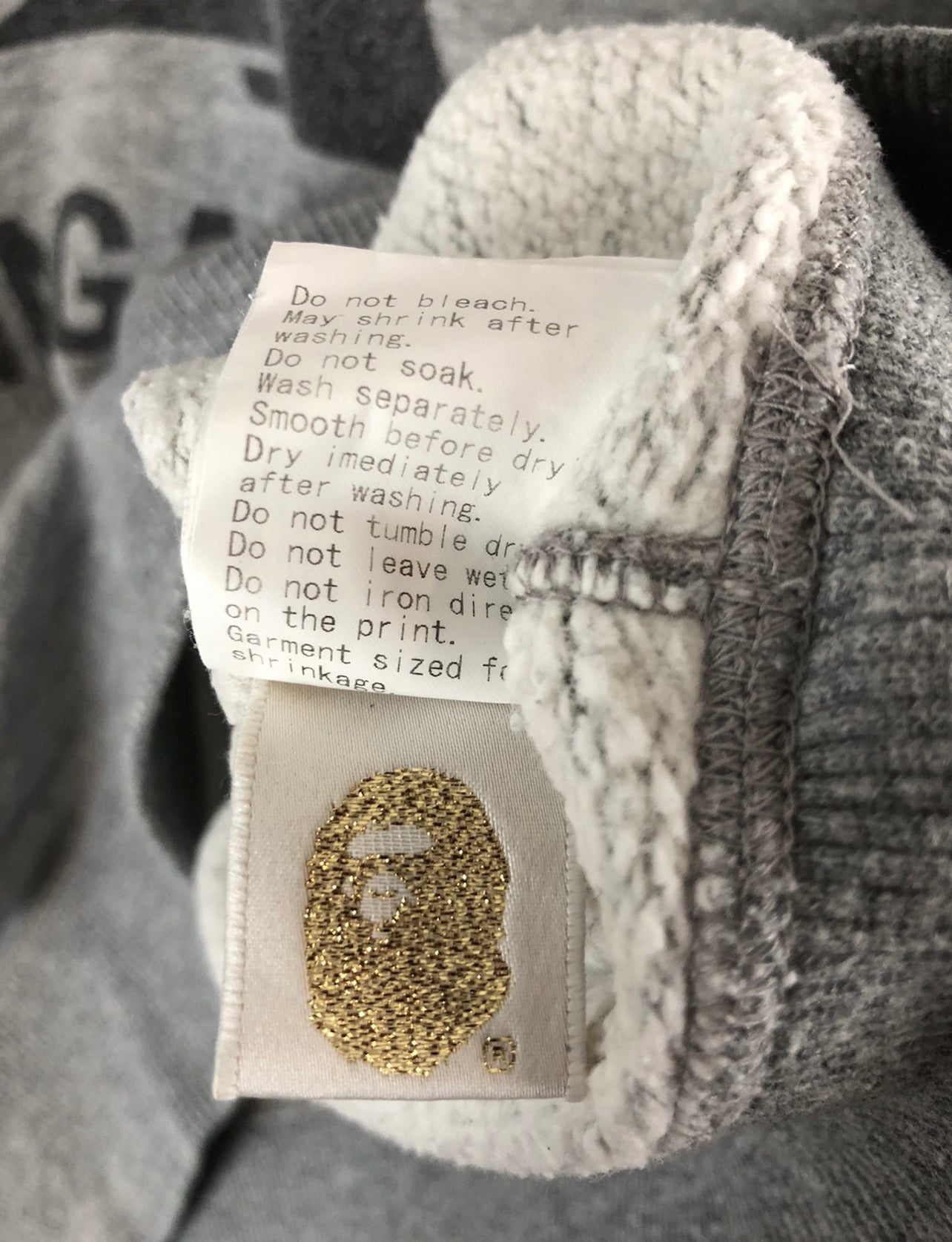 OG Bape Busy Works Logo Sweatshirt Size: M