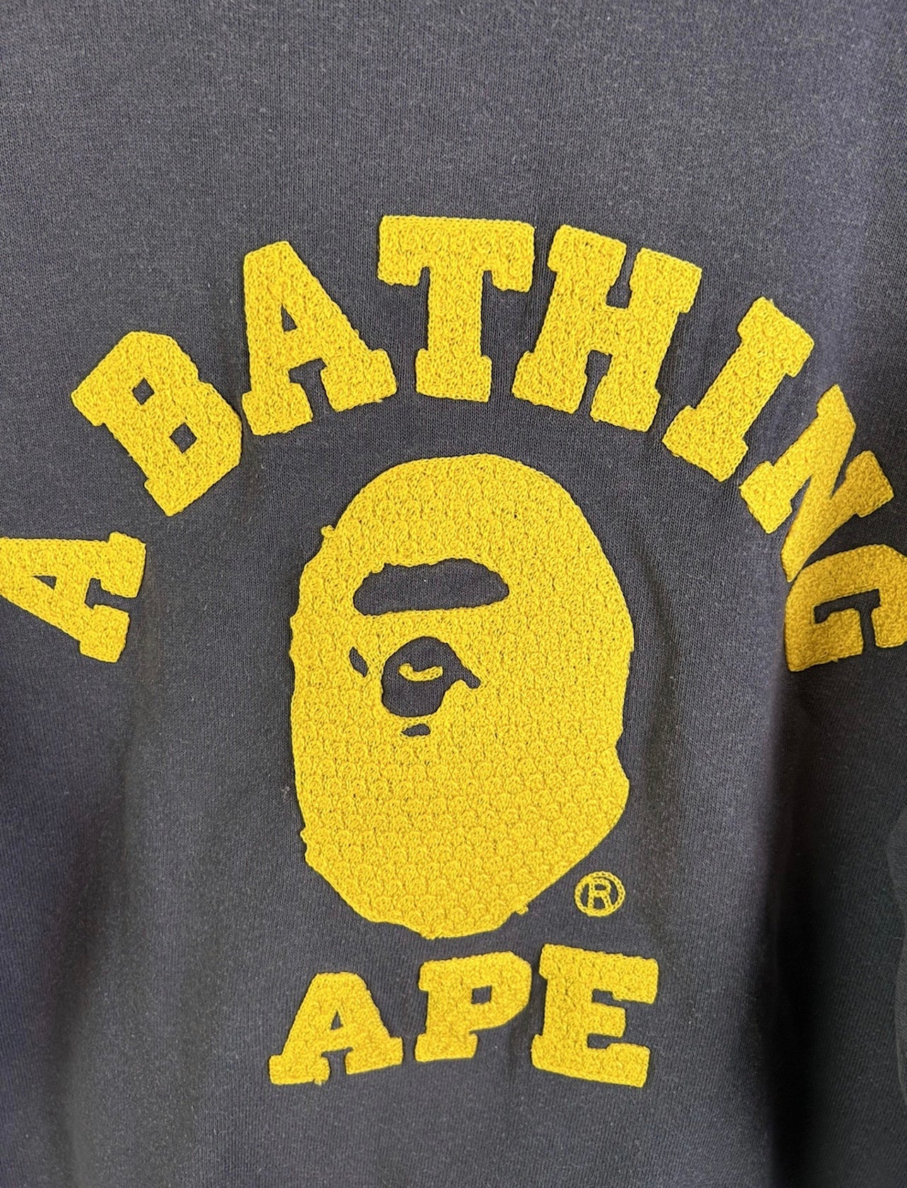 OG Bape Embroidery Big Head Logo Sweatshirts Size: M