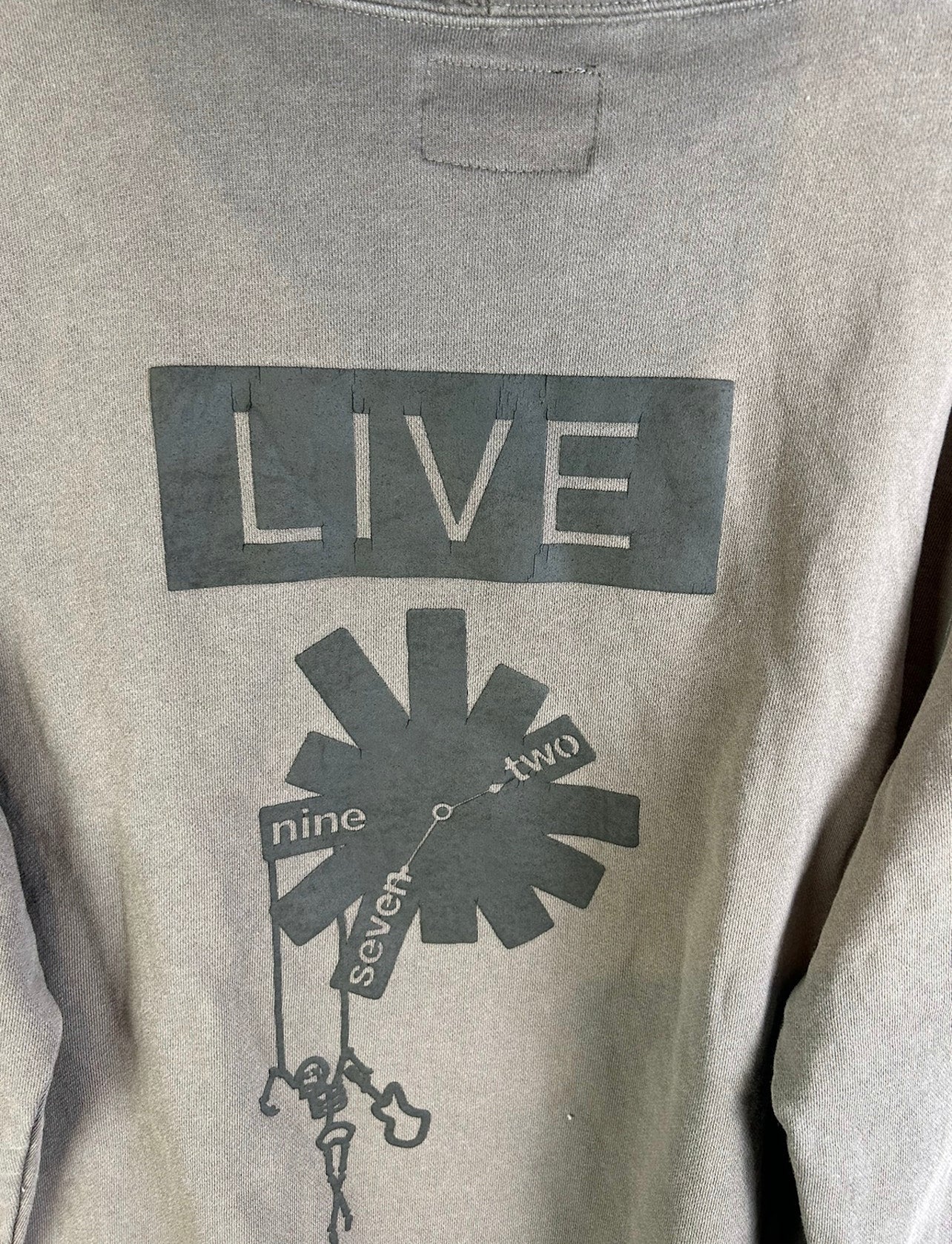 Number Nine Live Back Print Hoodie Size: 3