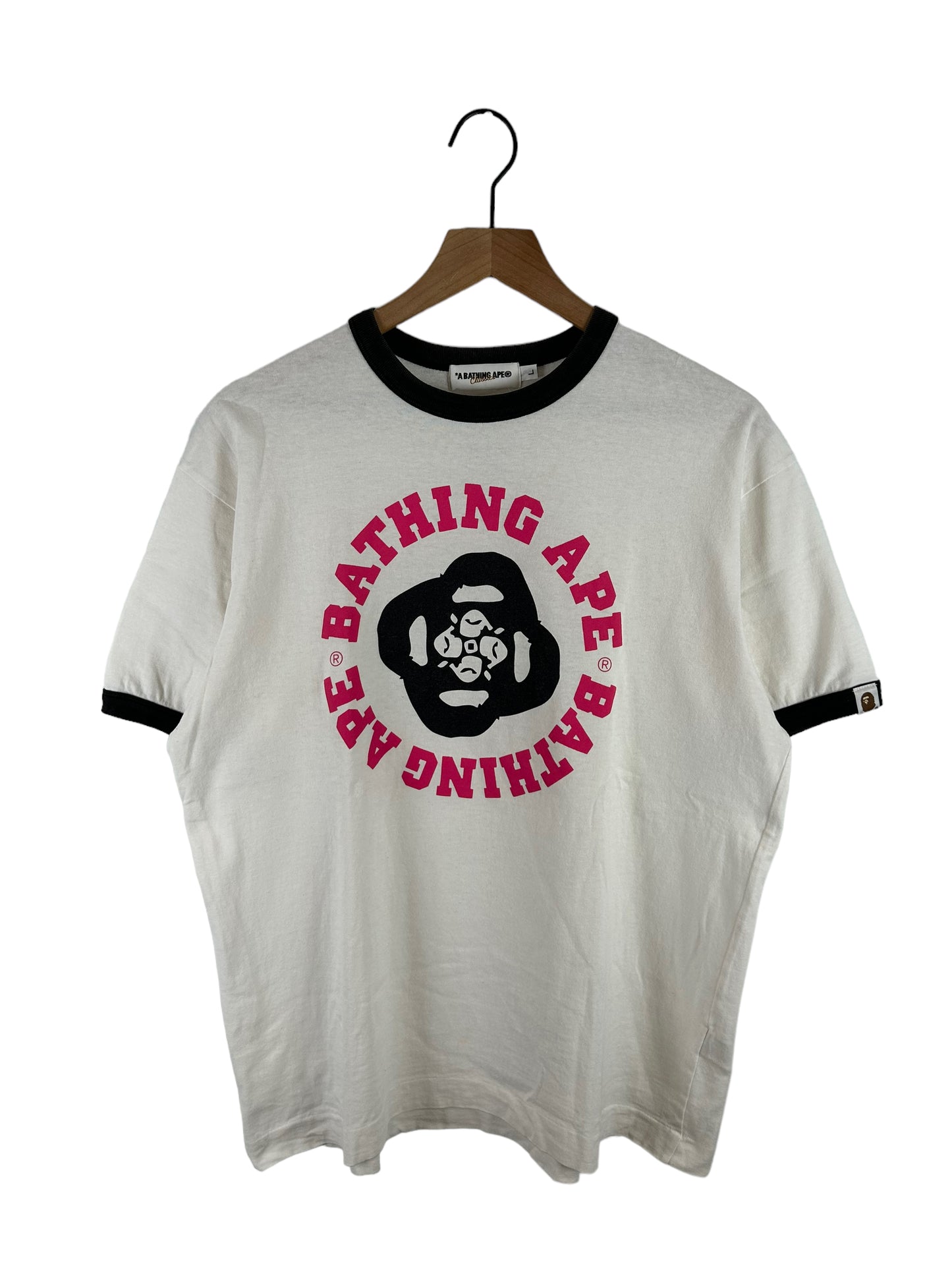 Bape Multiple Head Logo Print T-Shirt Size: L