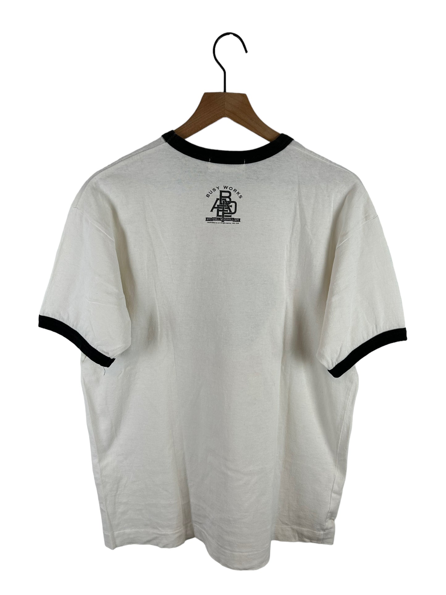 Bape Multiple Head Logo Print T-Shirt Size: L