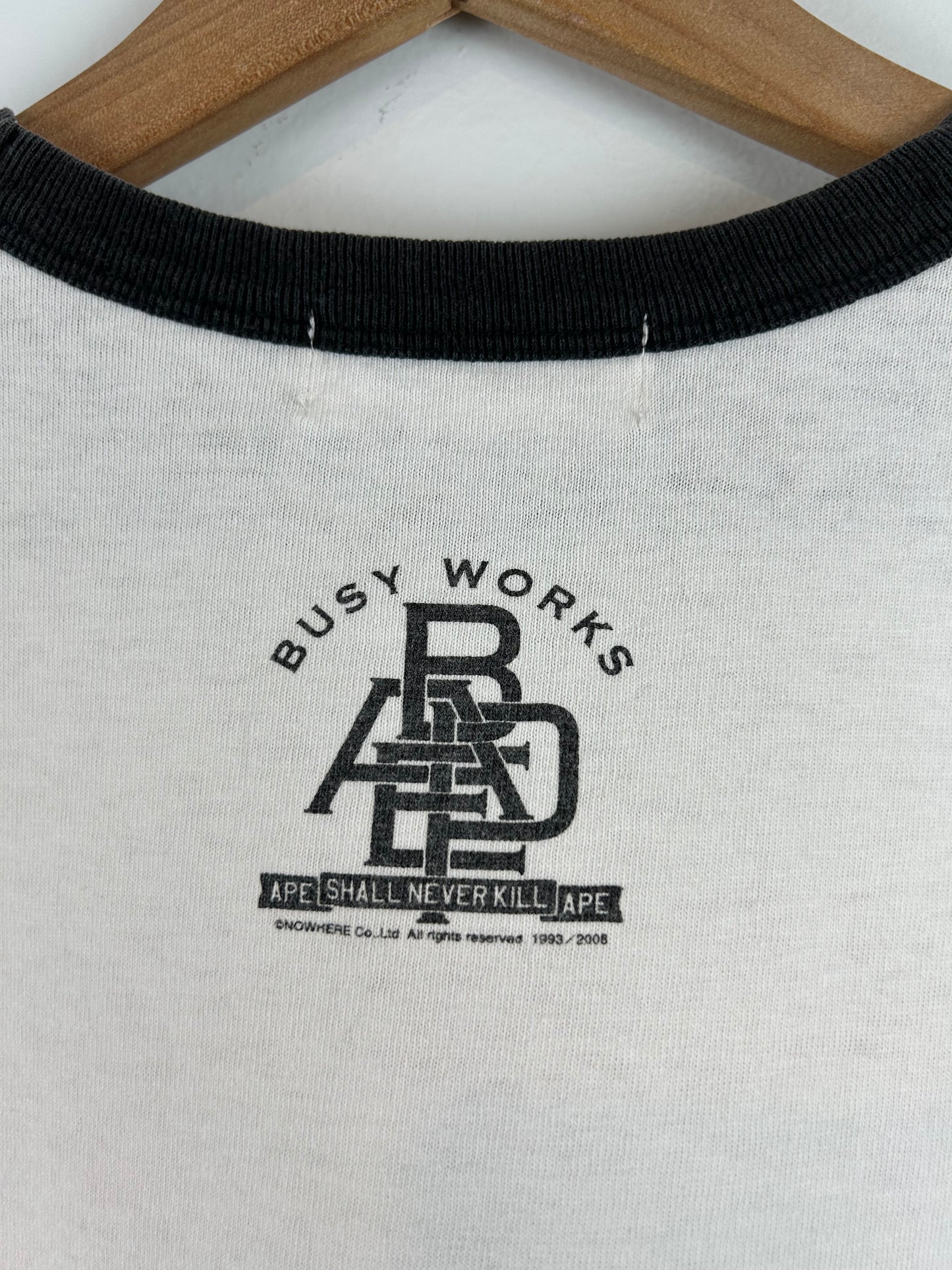 Bape Multiple Head Logo Print T-Shirt Size: L