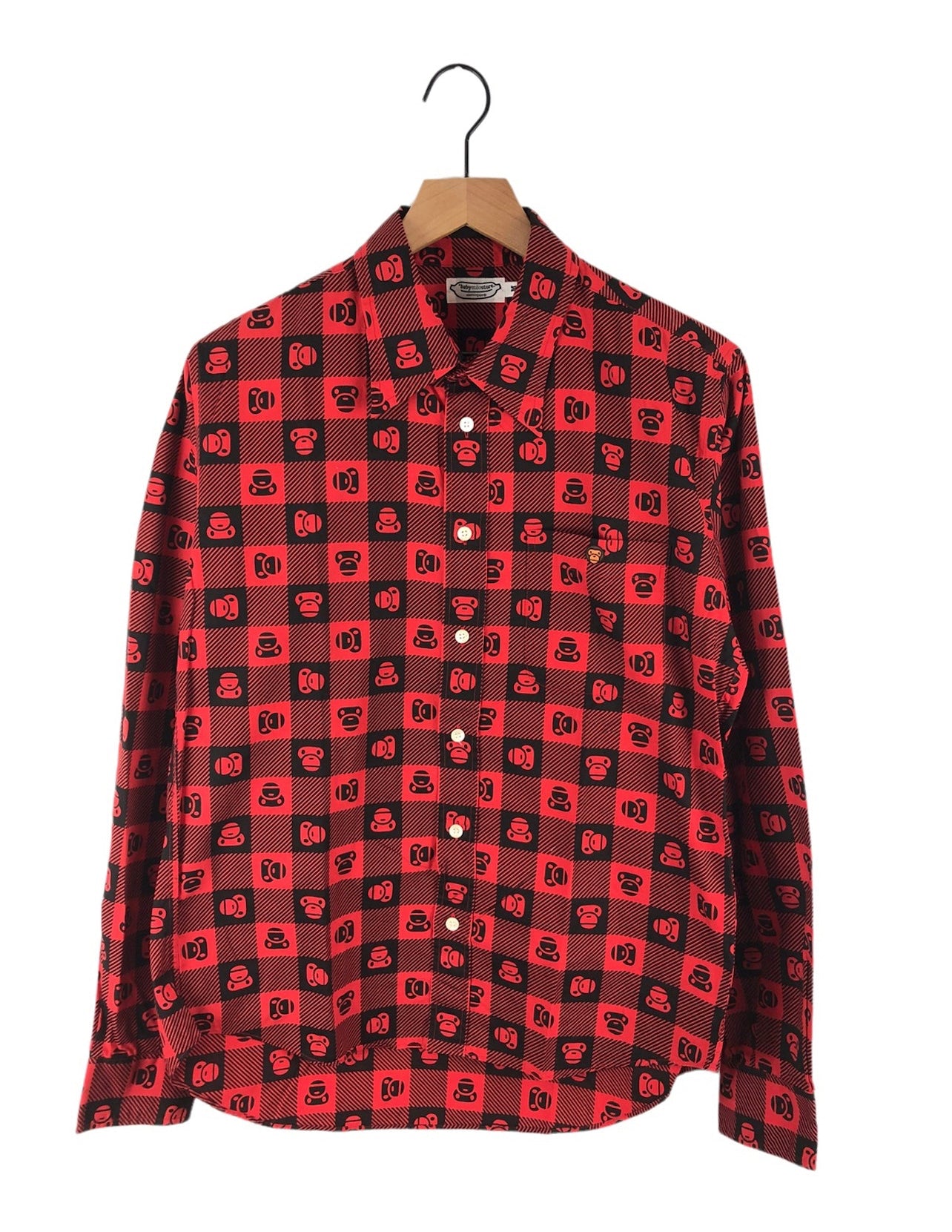 Bape Milo Multi Logo Button Shirt Size: M