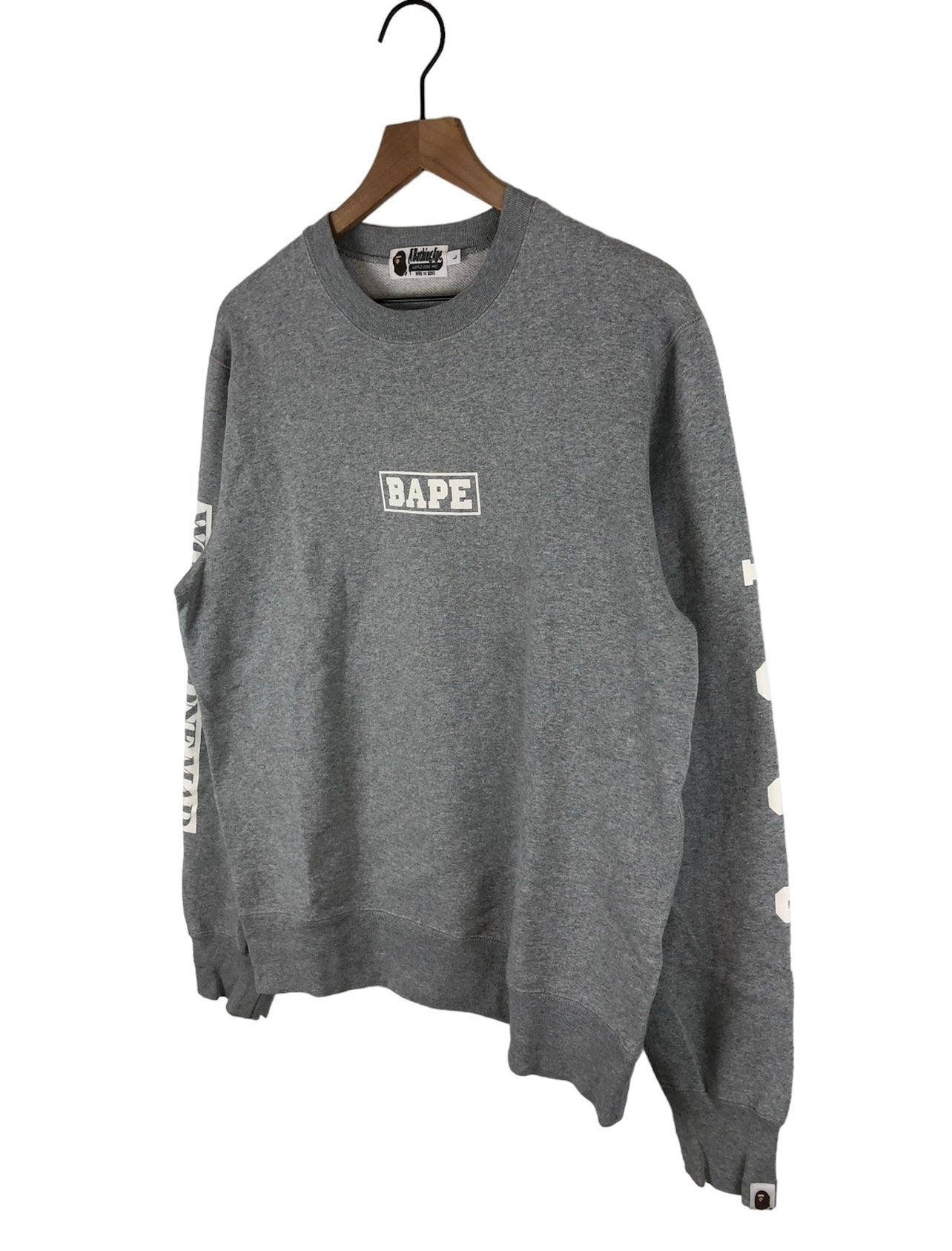 Bape Logo Print Sweatshirt Size: L
