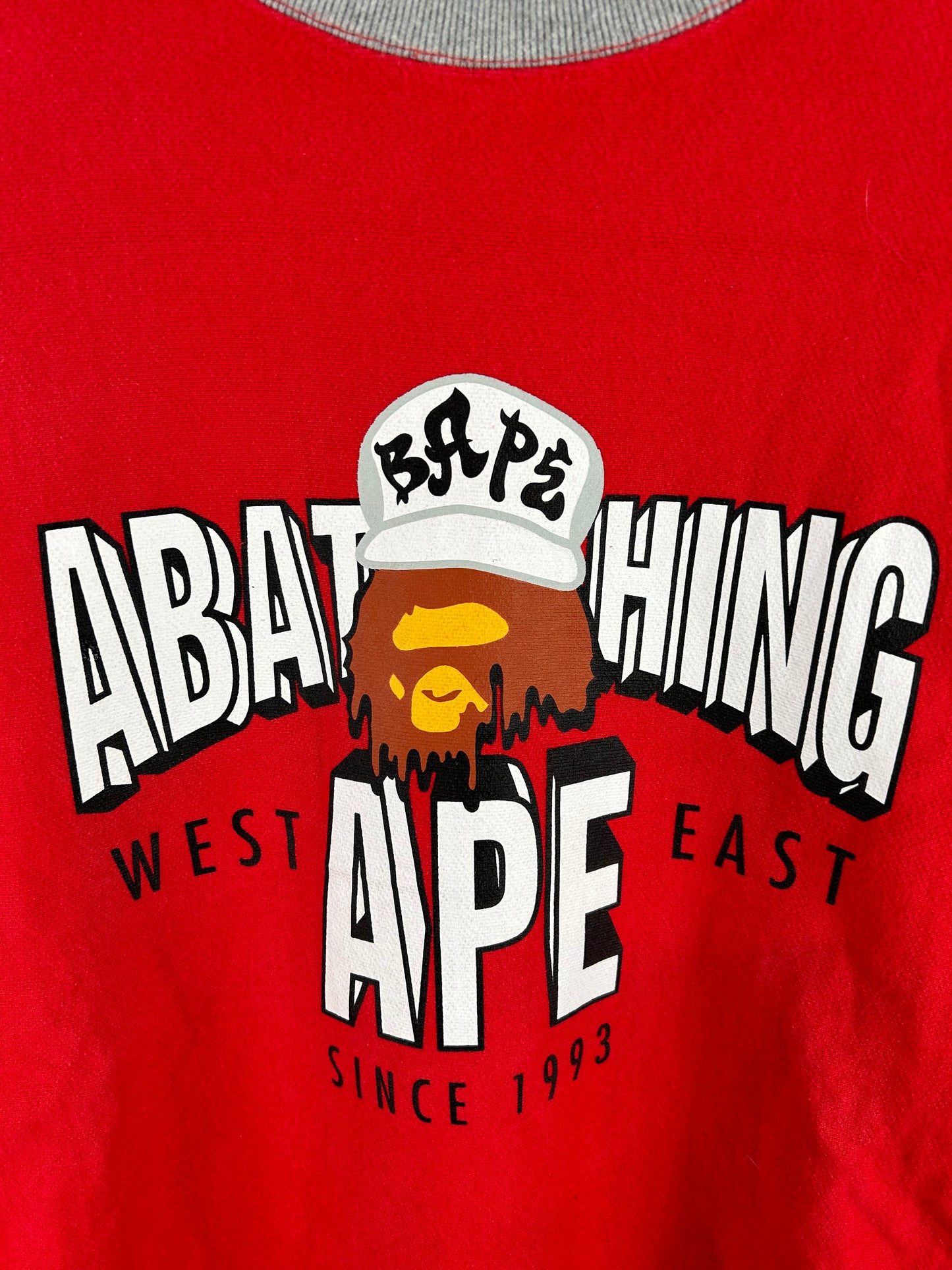 Bape Logo Print Sweatshirt Size: XL
