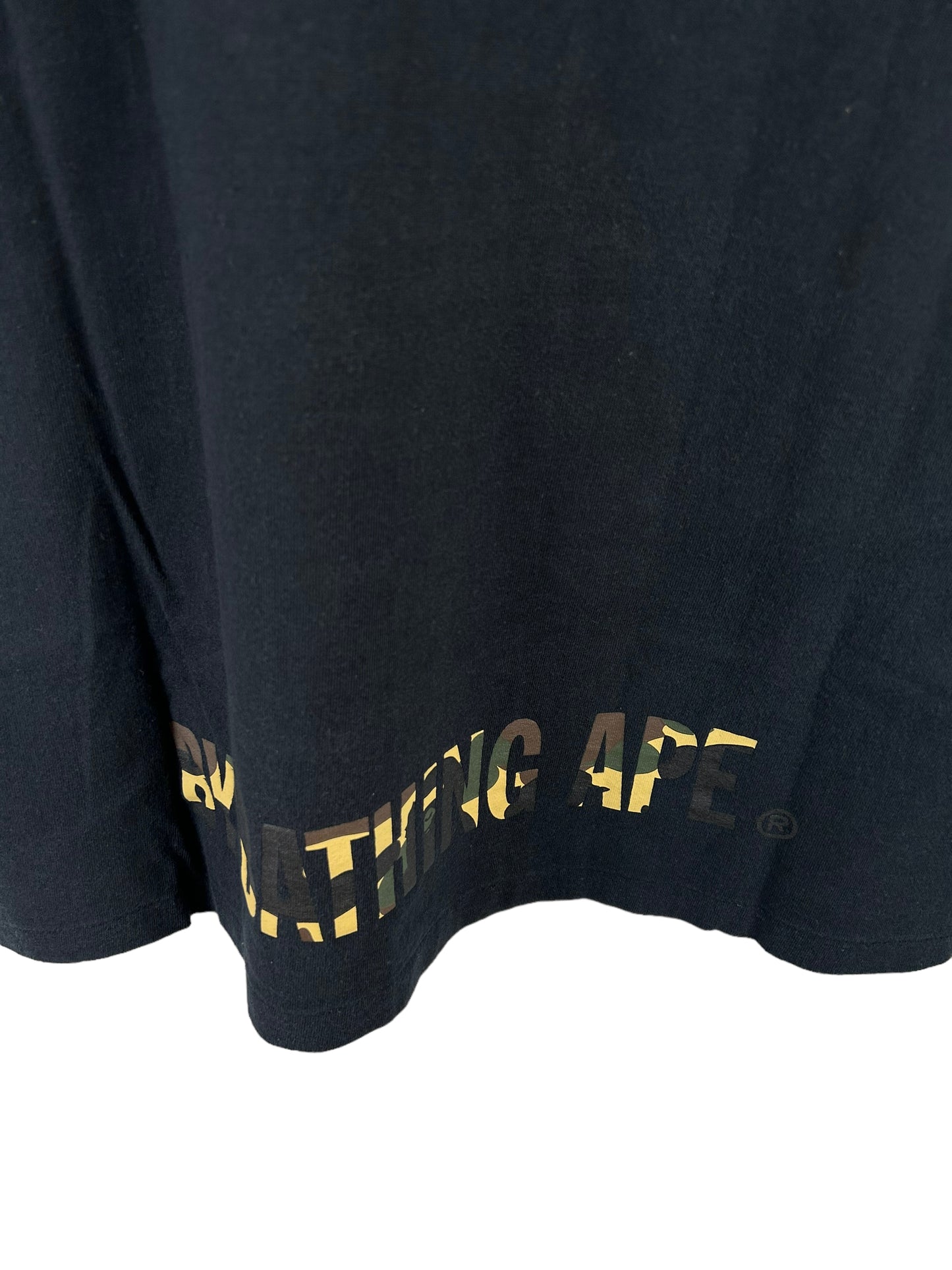 Bape 1st Camo Face Logo Print T-Shirt Size: XL