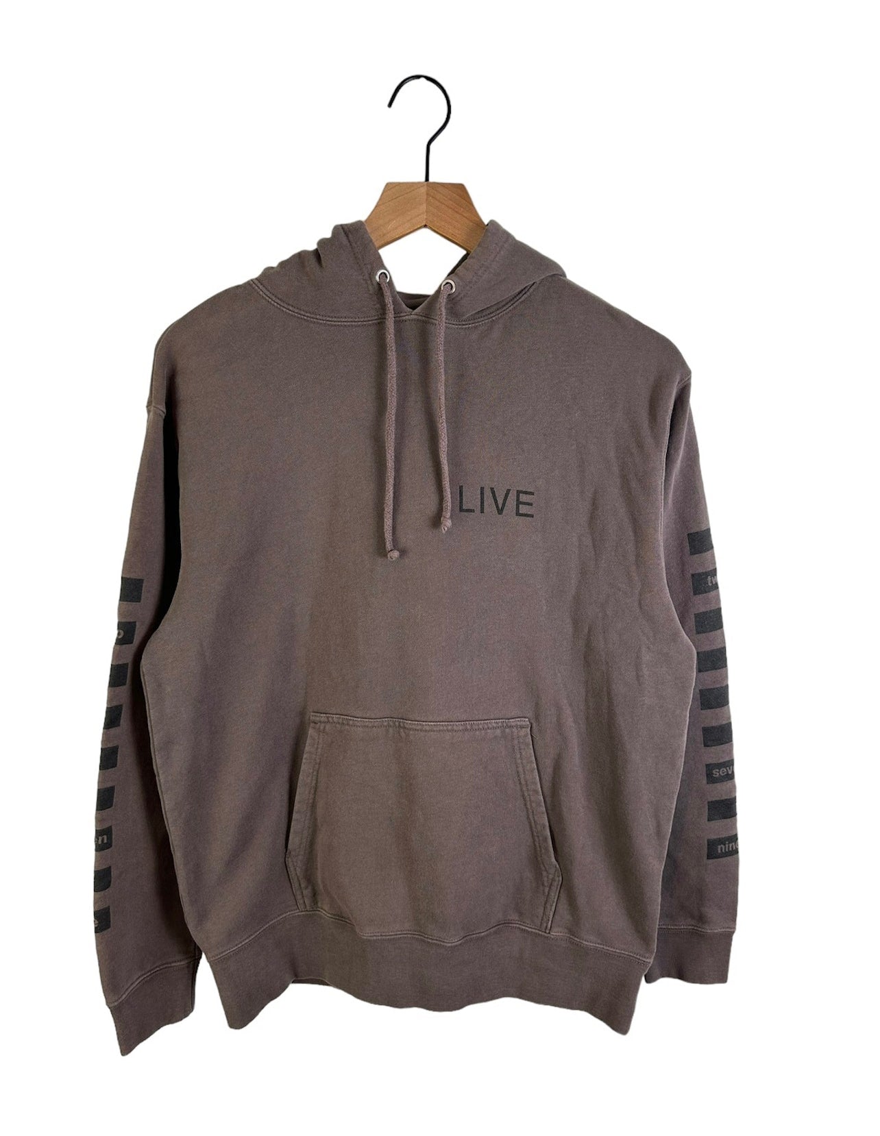 Number Nine Live Back Print Hoodie Size: 3