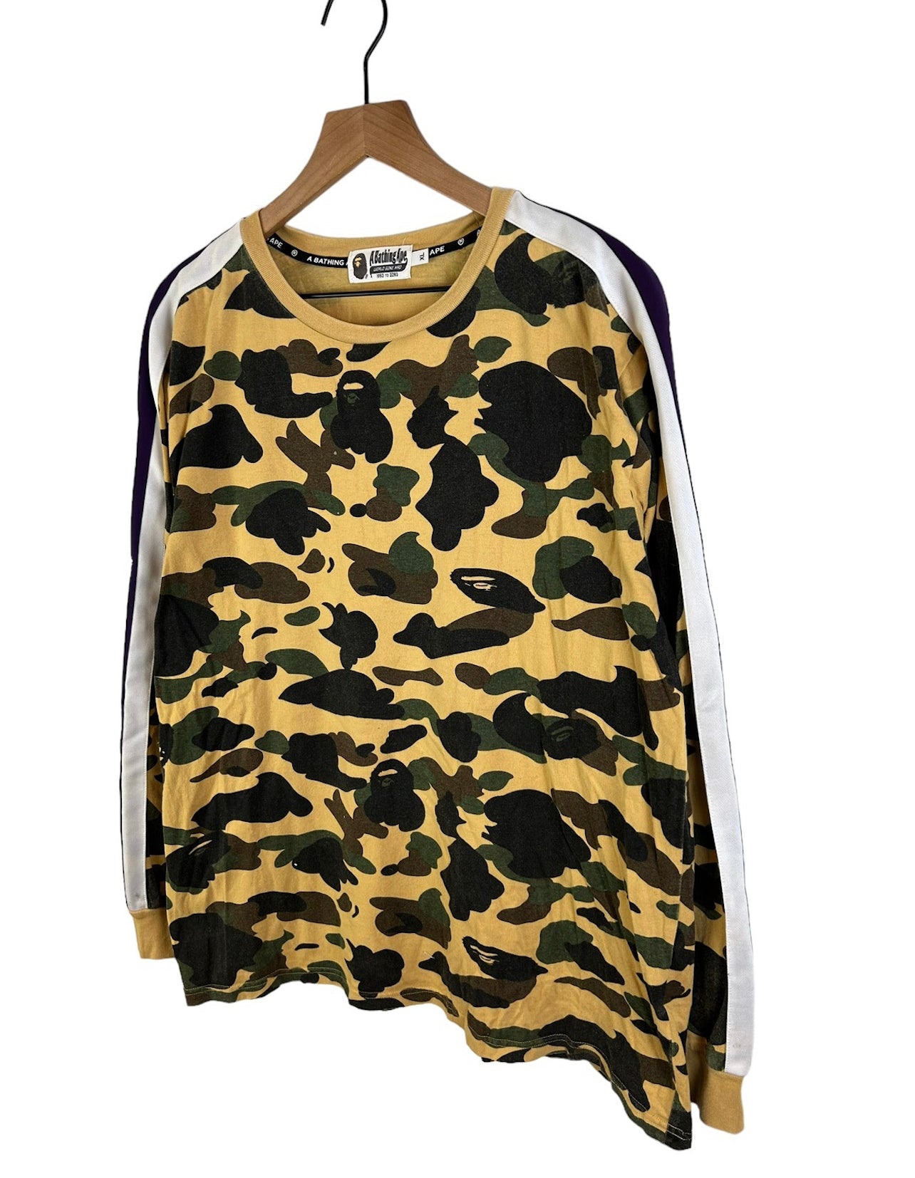 Bape 1st Camo L/S T-Shirt Size: X-Large