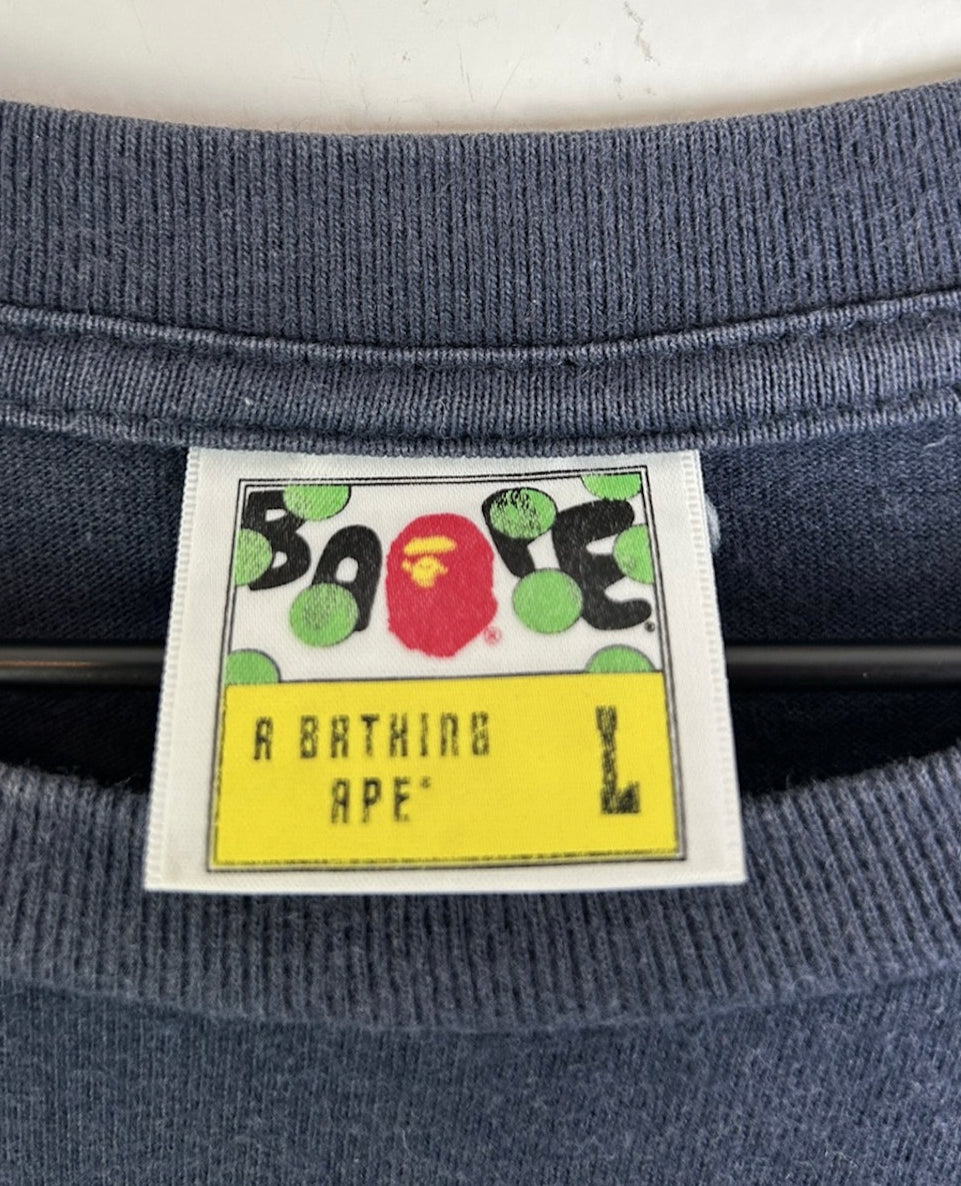 Bape Circle Logo Print T-Shirts Size: L