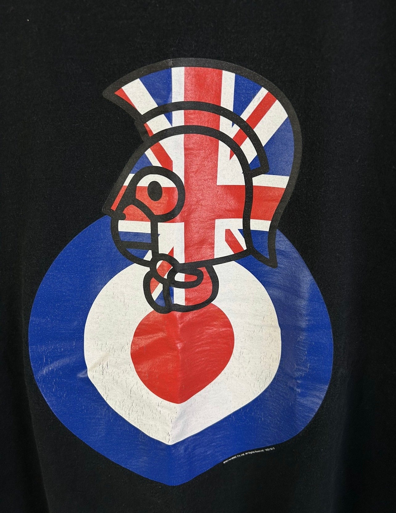2010 Bape Milo Union Jack Logo Print T-Shirt