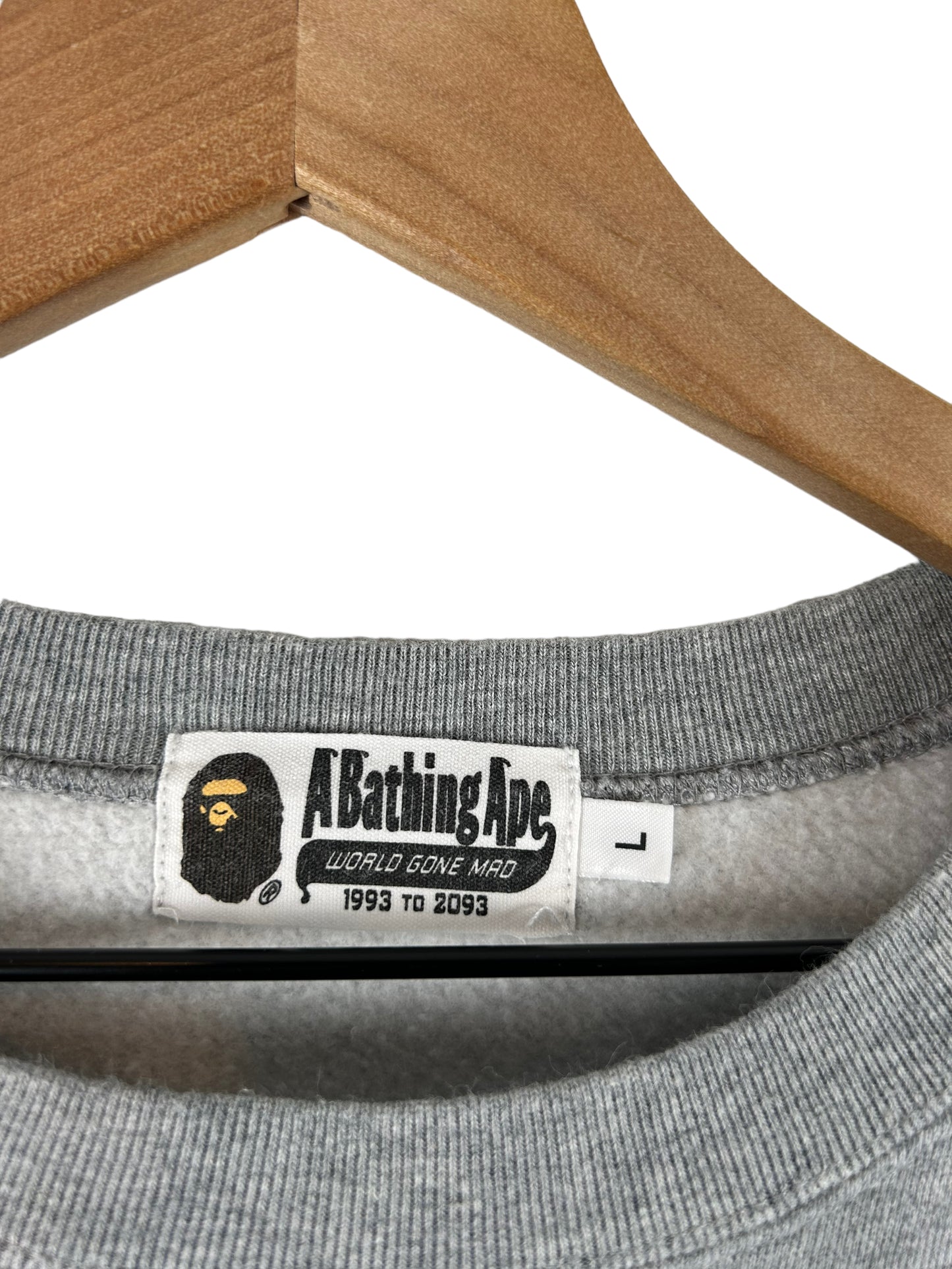 Bape Face Logo Print Sweatshirts Size: L