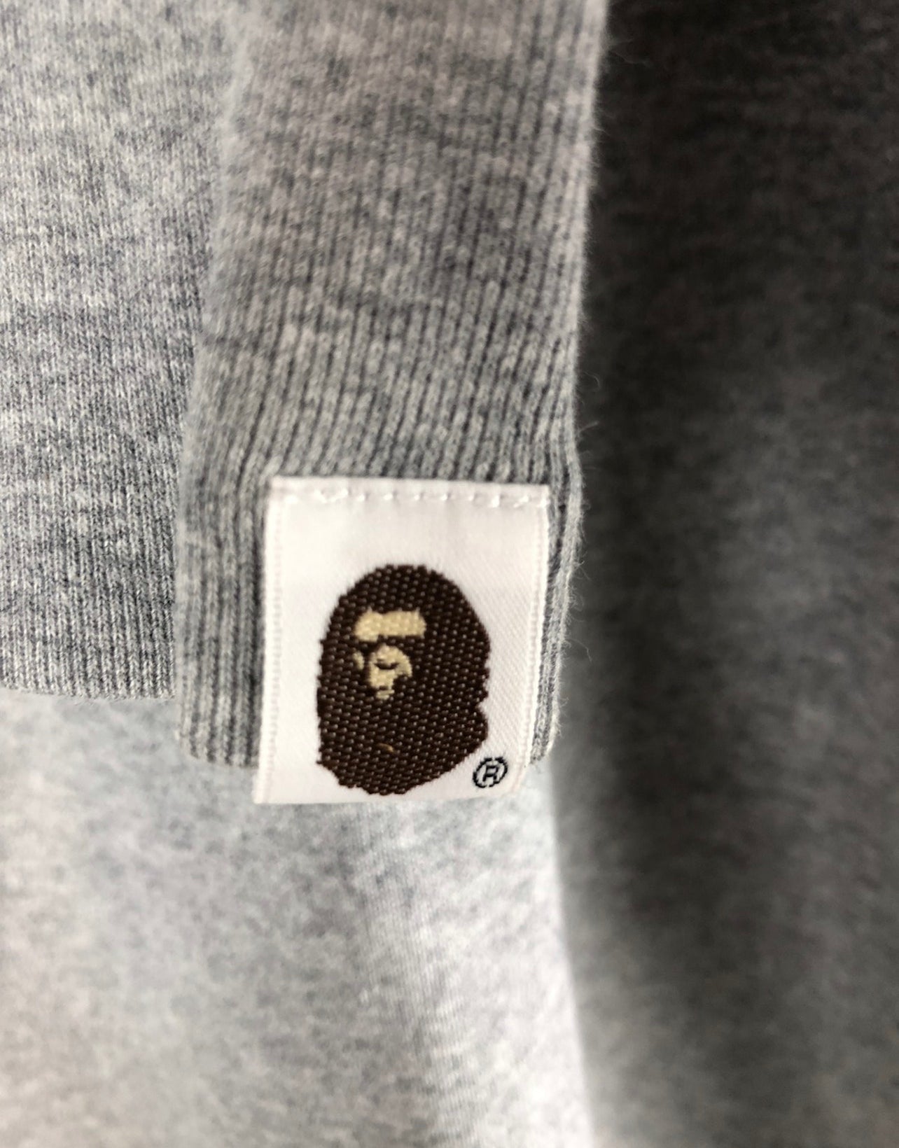 Bape Logo Print Sweatshirt Size: L