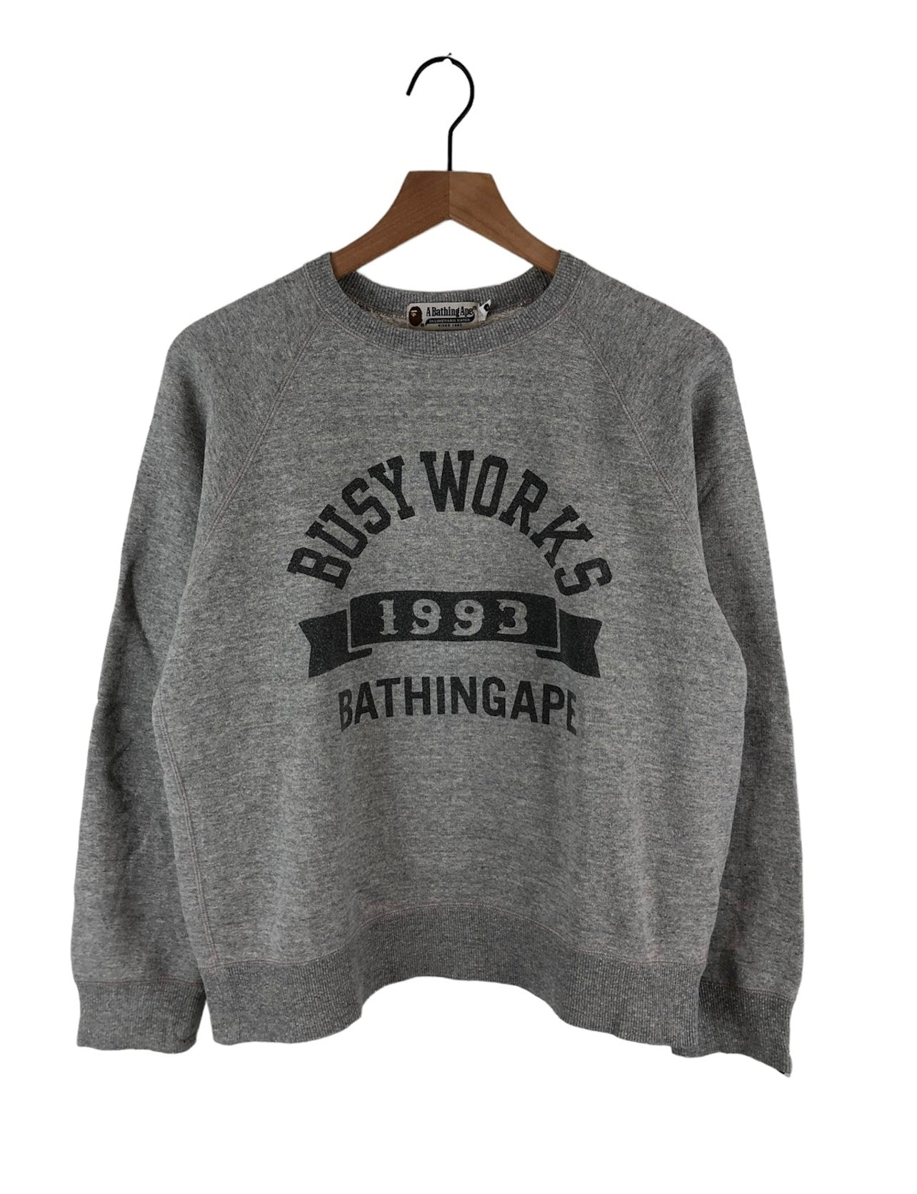 OG Bape Busy Works Logo Sweatshirt Size: M