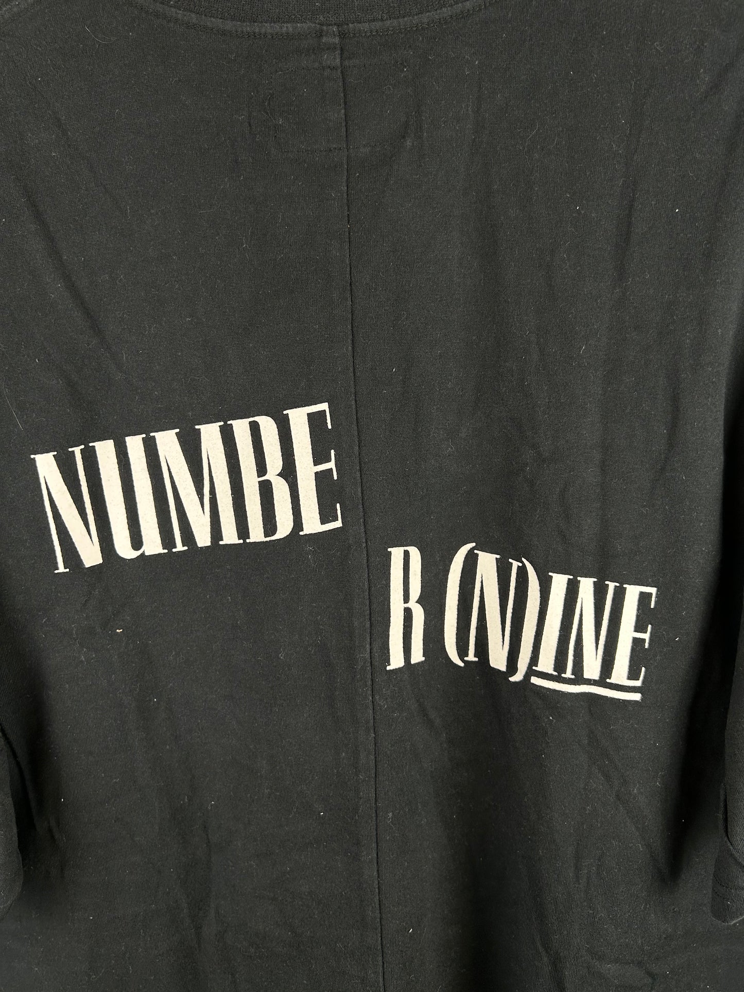 Number Nine Back Logo Print T-Shirt Size: 3
