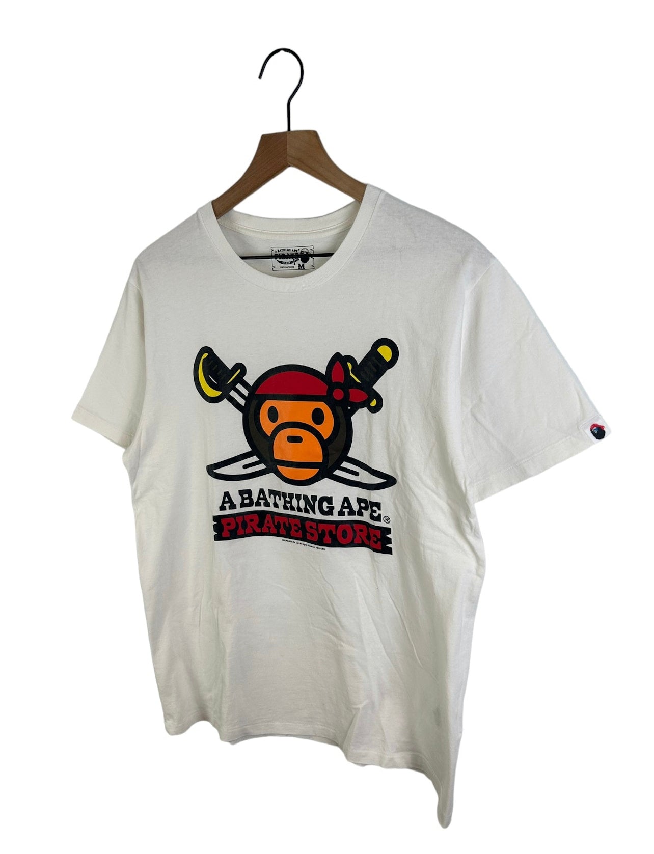 2012 Bape Milo Pirates Logo Print T-Shirt Size: M