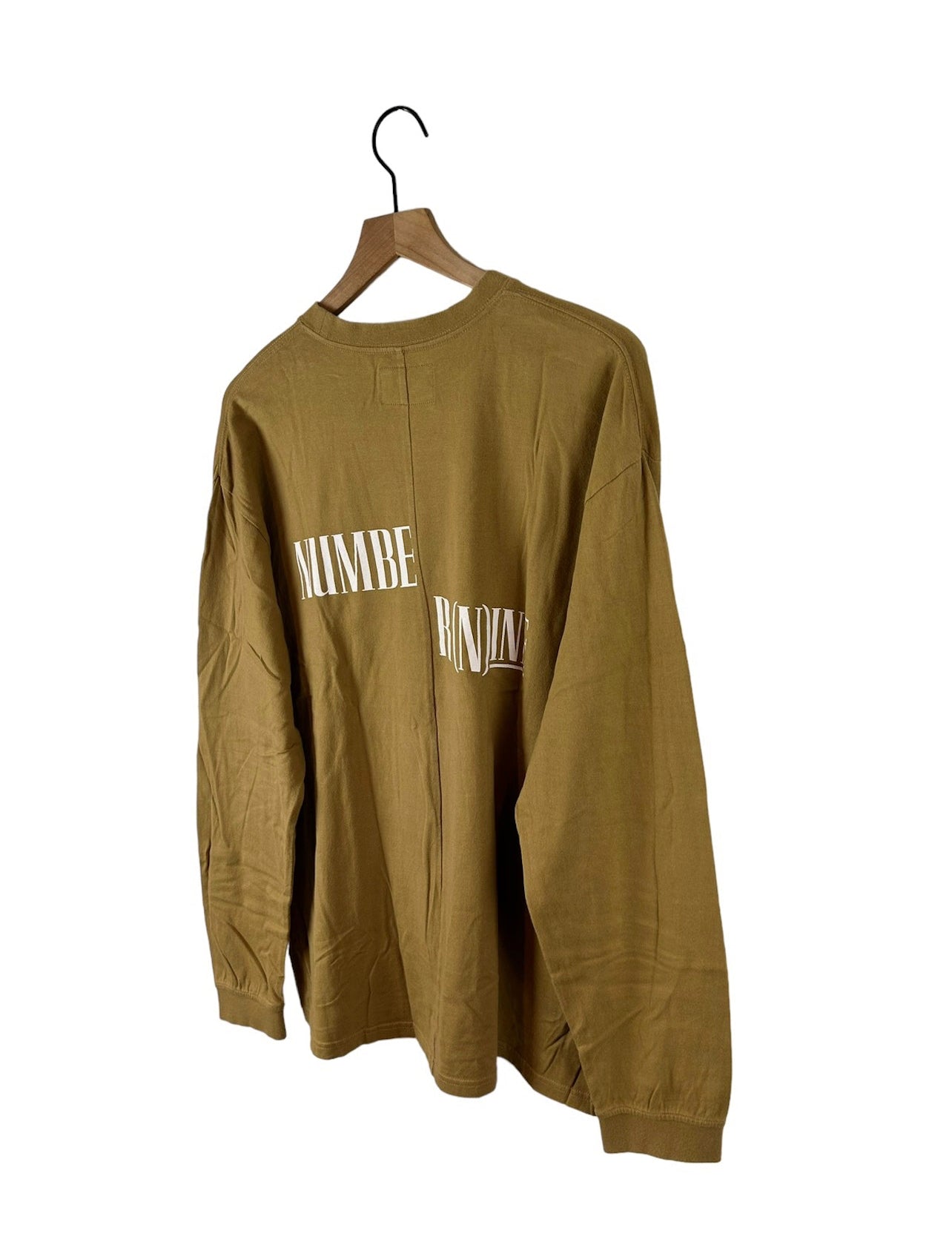 Number Nine Back Print Logo L/S T-Shirt Size: M