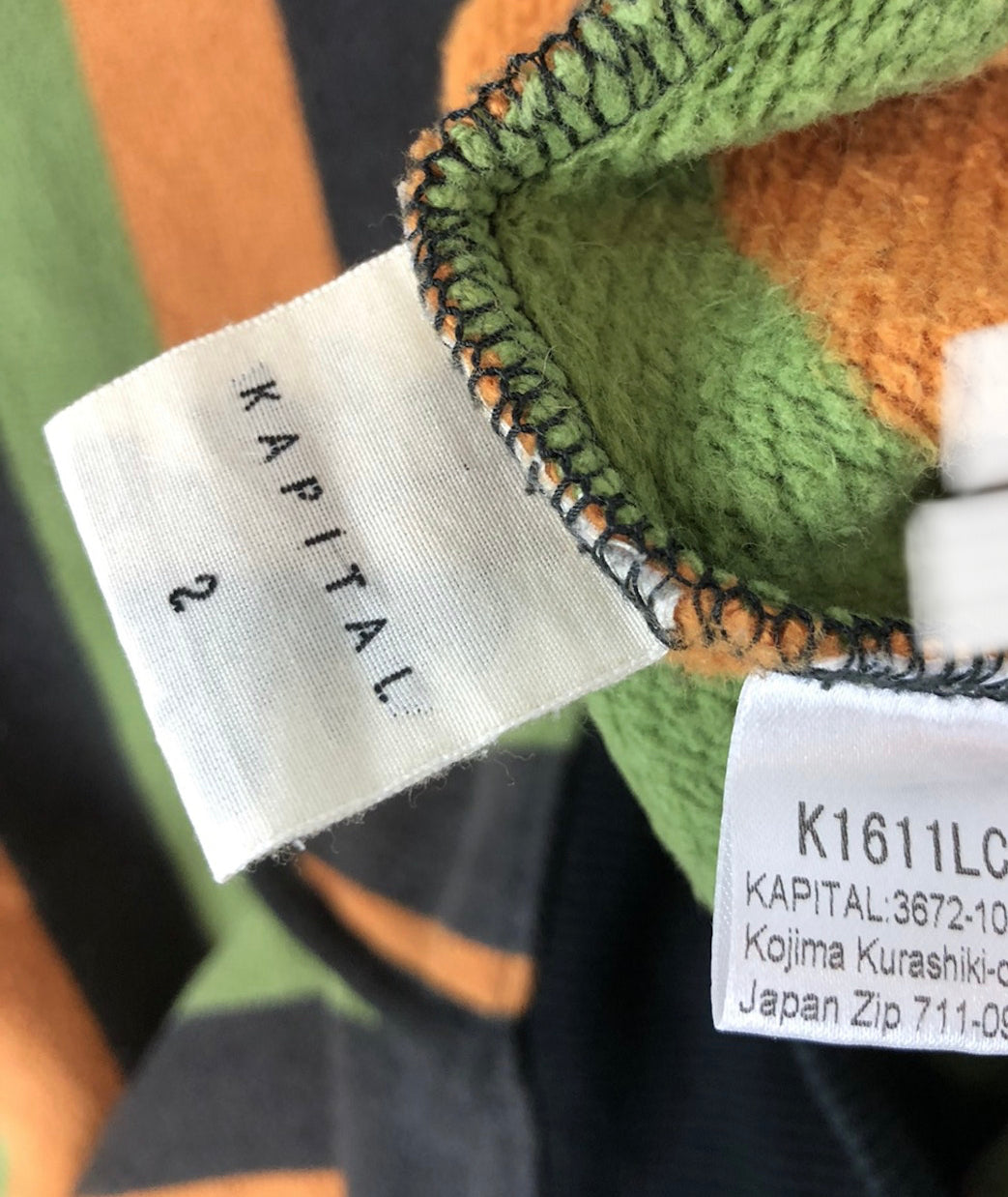 Kapital Kabukital Multi Color Hoodie Size: 2