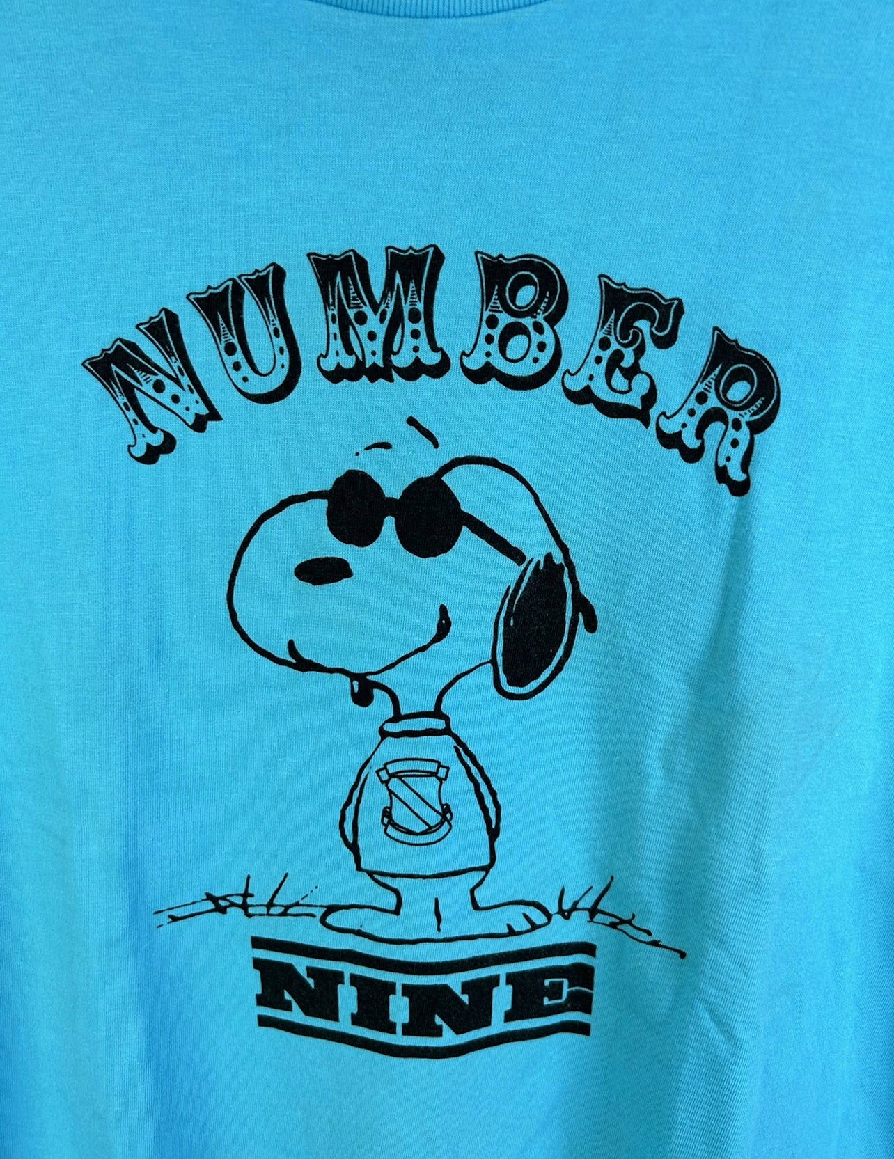 Number Nine x Snoopy Logo Print T-Shirts Size: 3