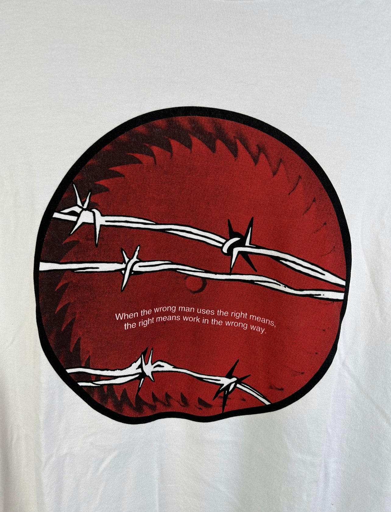 Undercover Barbed Wire Print T-Shirt Size: 5
