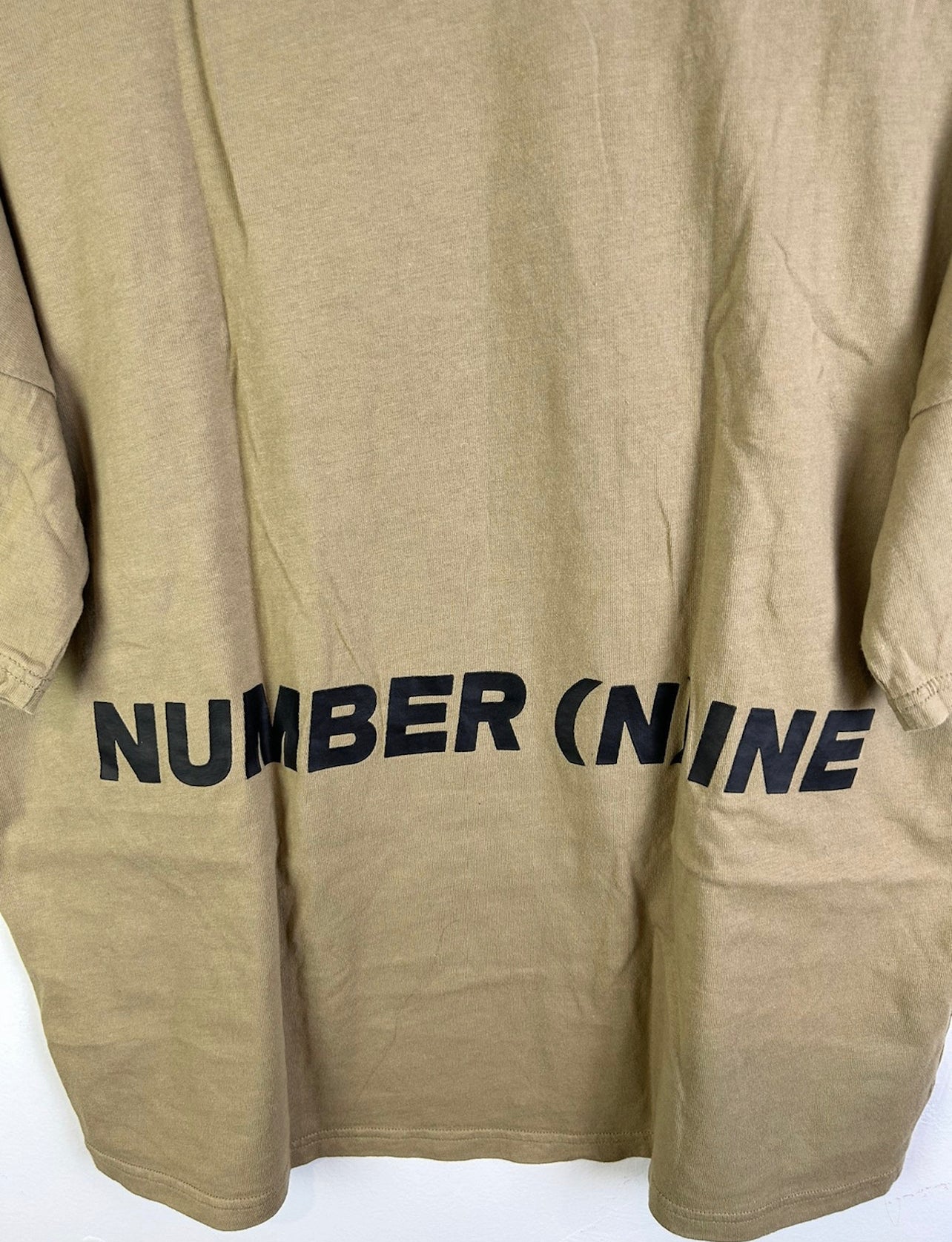 Number Nine Back Logo Print T-Shirts Size: L